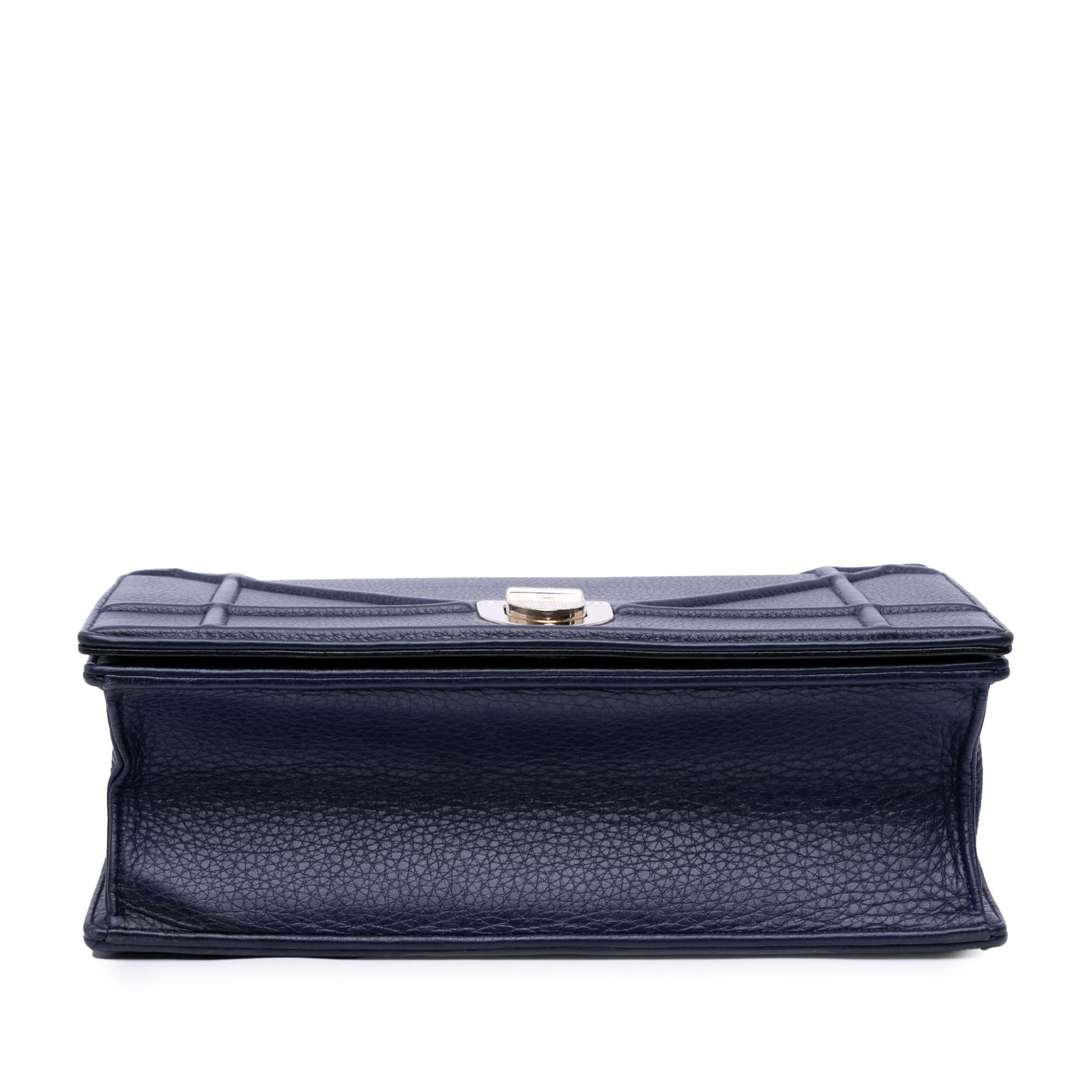 Dior Grained Calfskin ama Crossbody Bag Medium Flap