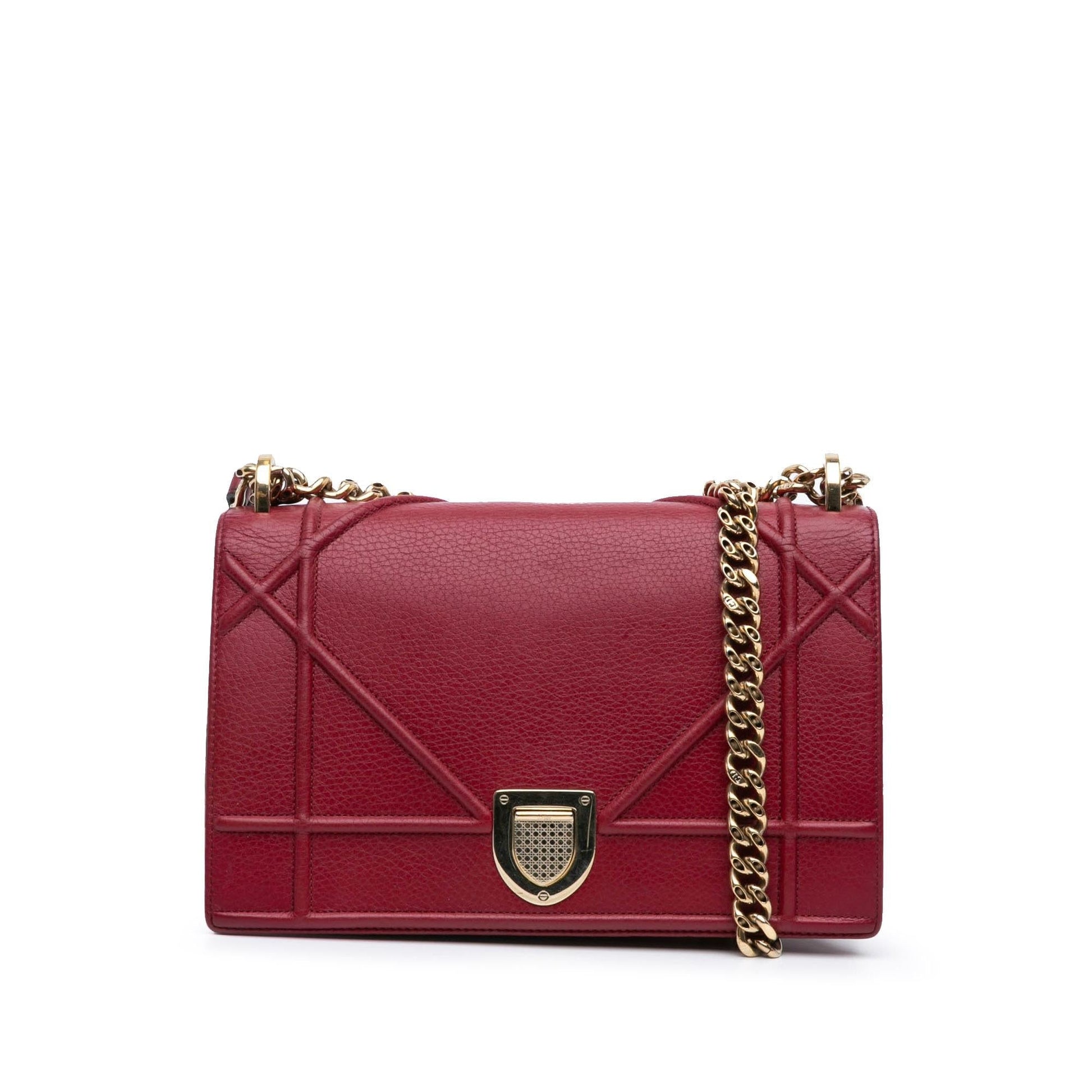 Dior Grained Calfskin ama Crossbody Bag Medium Flap Diorama Flap 3