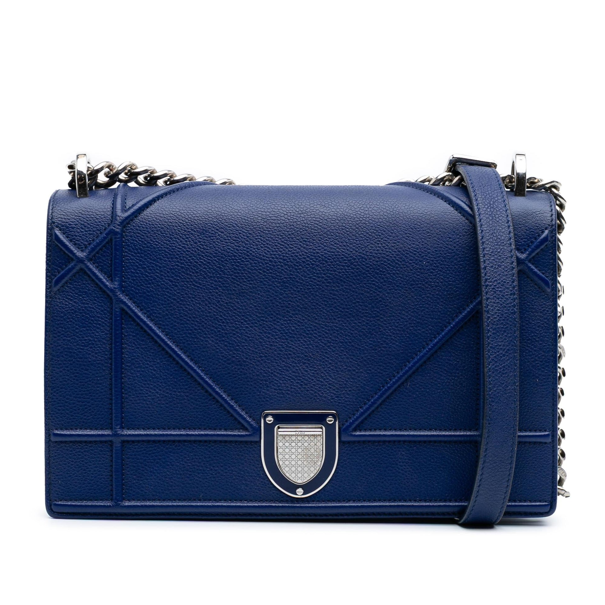 Dior Grained Calfskin ama Crossbody Bag Medium Flap Diorama Flap 6