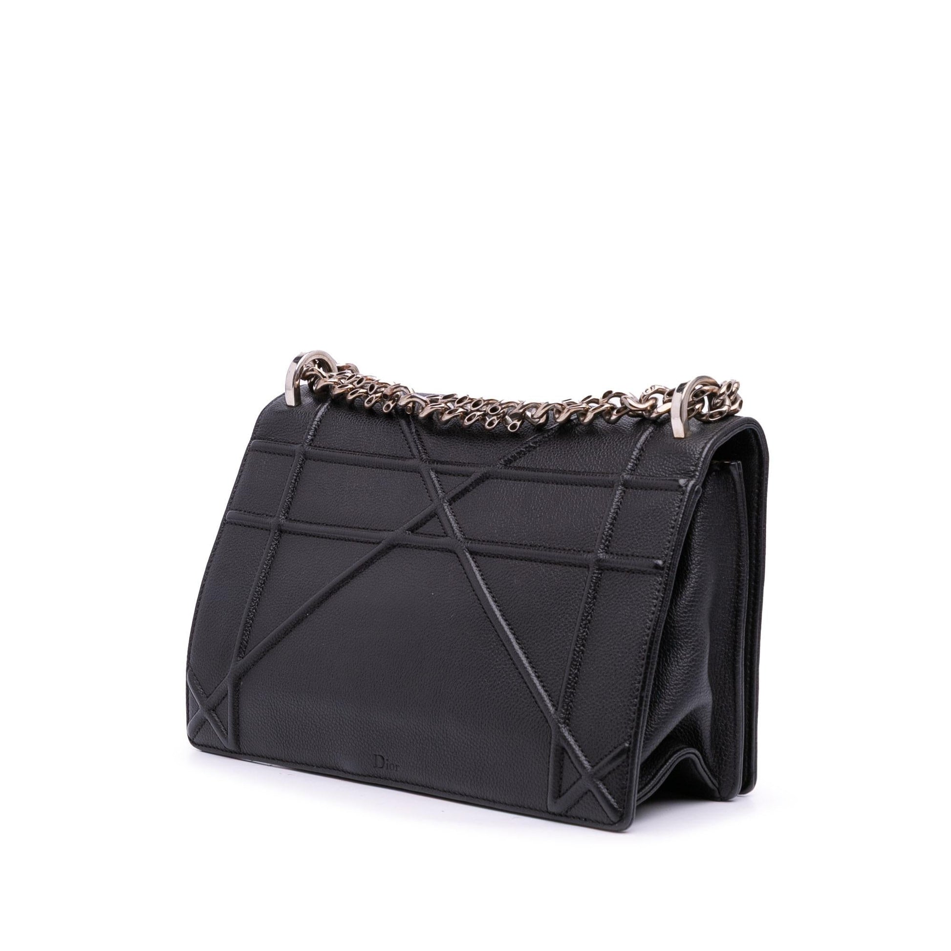 Dior Grained Calfskin ama Crossbody Bag Medium Flap Diorama Flap 8