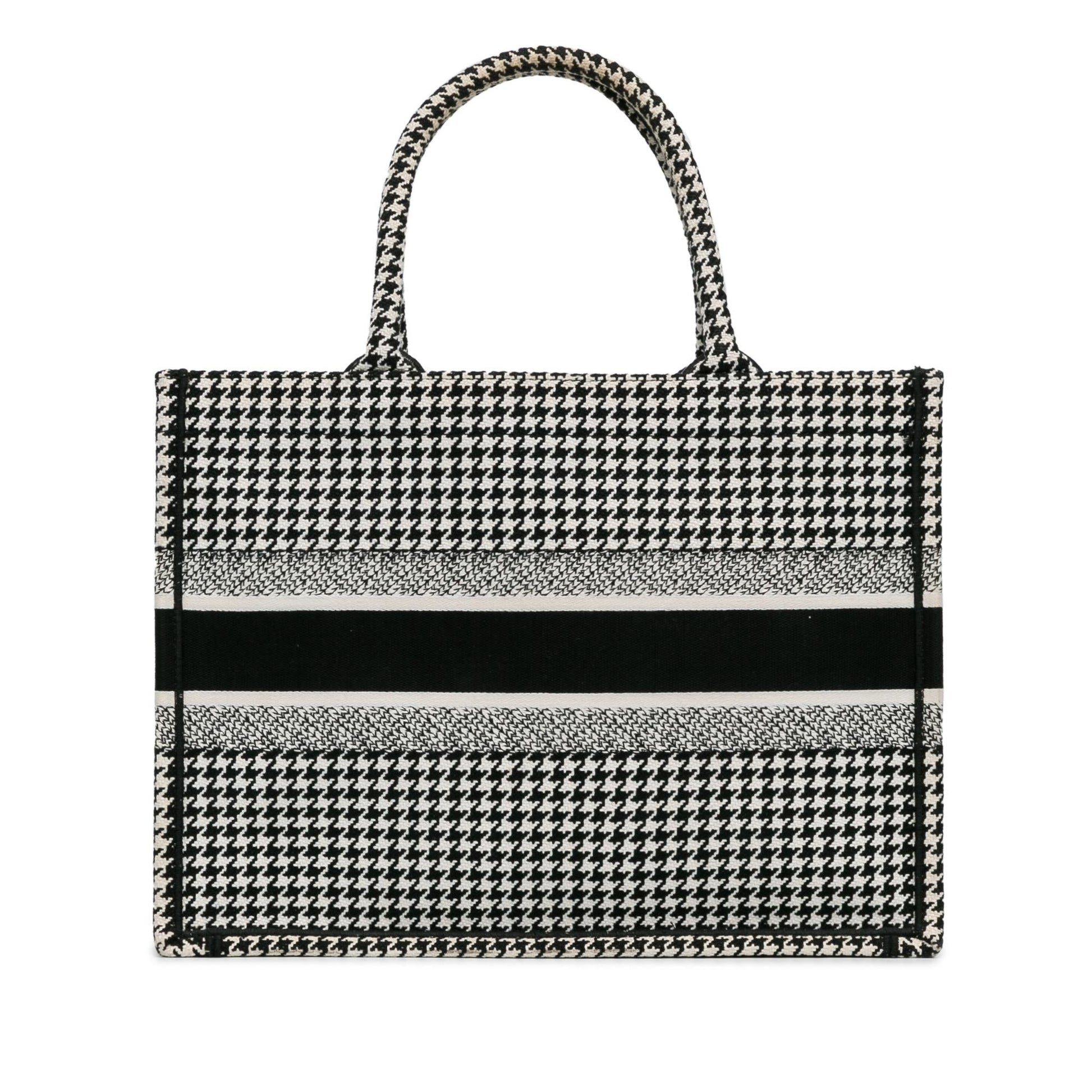 Dior Houndstooth Book Tote Shg Lszq4L Medium Tote Bag