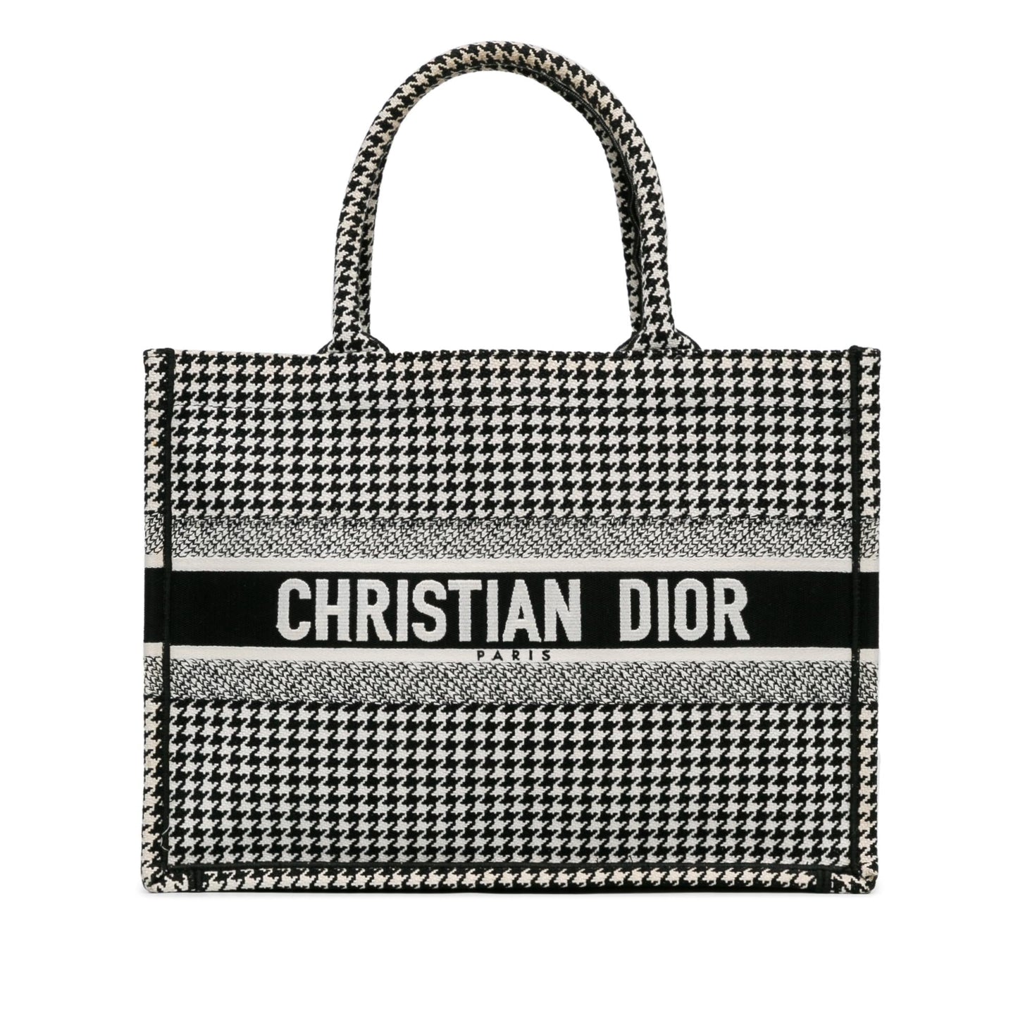 Dior Houndstooth Book Tote Shg Lszq4L Medium Tote Bag