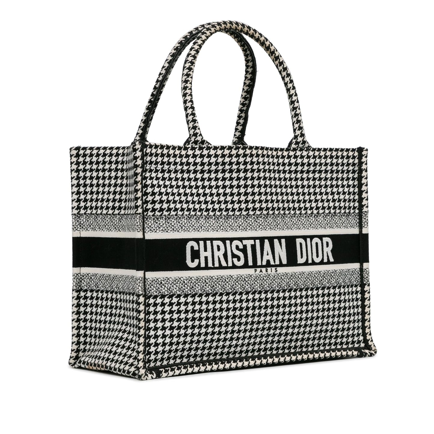 Dior Houndstooth Book Tote Shg Lszq4L Medium Tote Bag