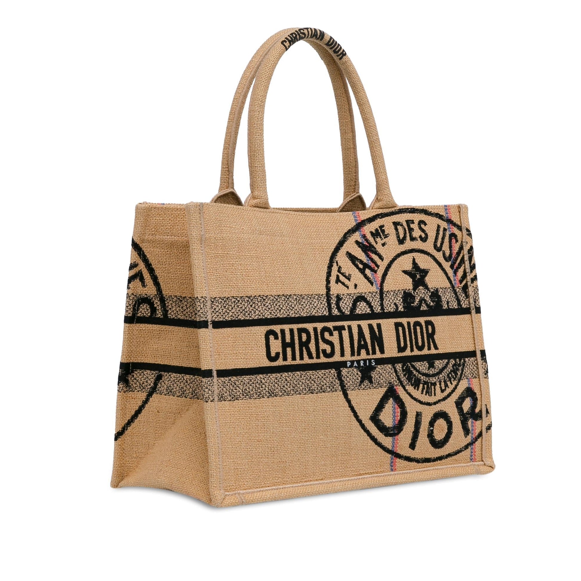 Dior Jute Book Tote Shg Ujhmof Medium Tote Bag