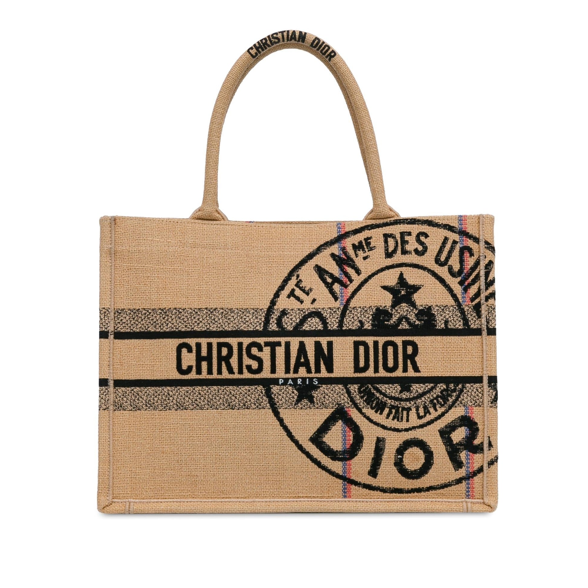 Dior Jute Book Tote Shg Zk2Zwe Medium Tote Bag