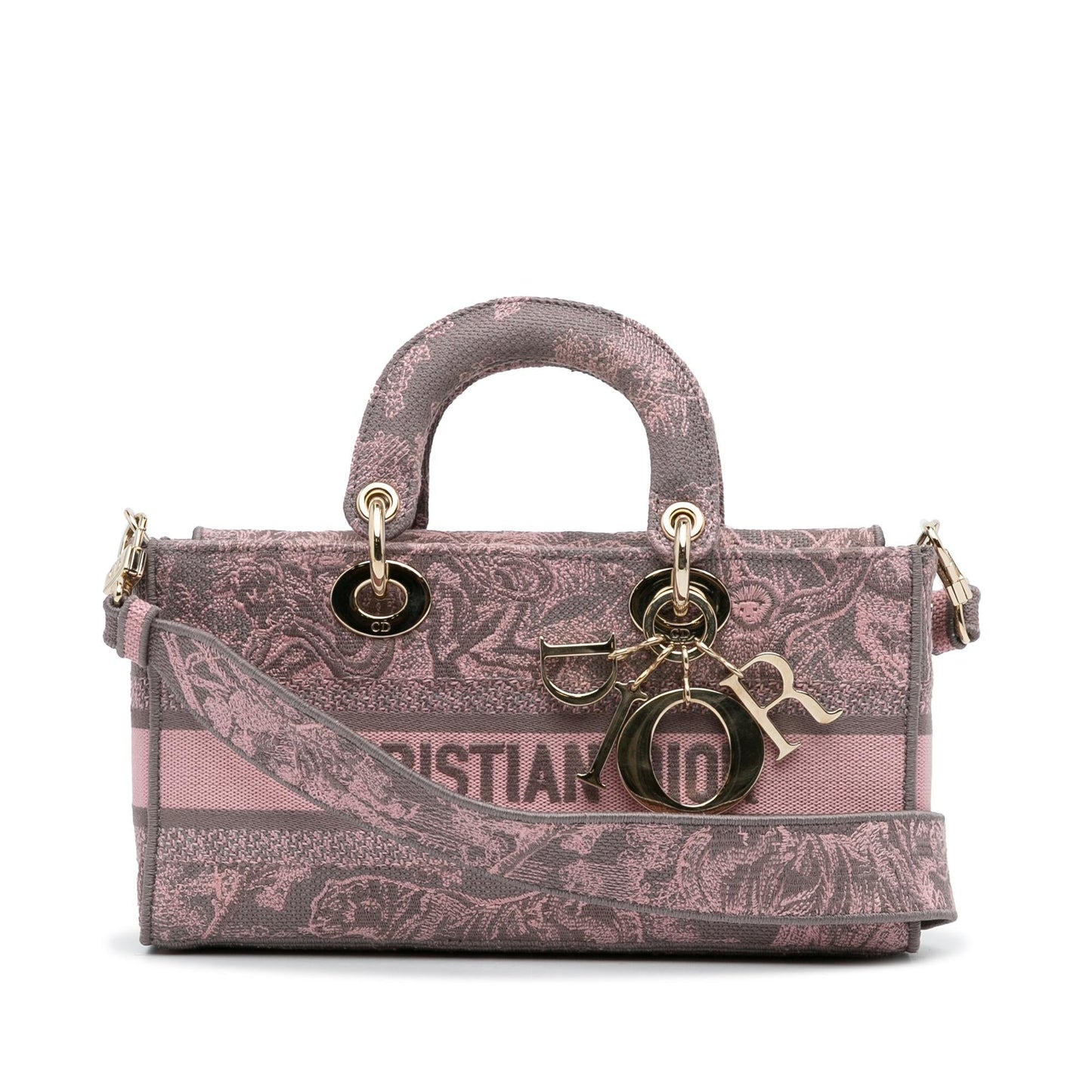 Dior Lady Joy Toile De Jouy Satchel Bag Medium Toile De Jouy