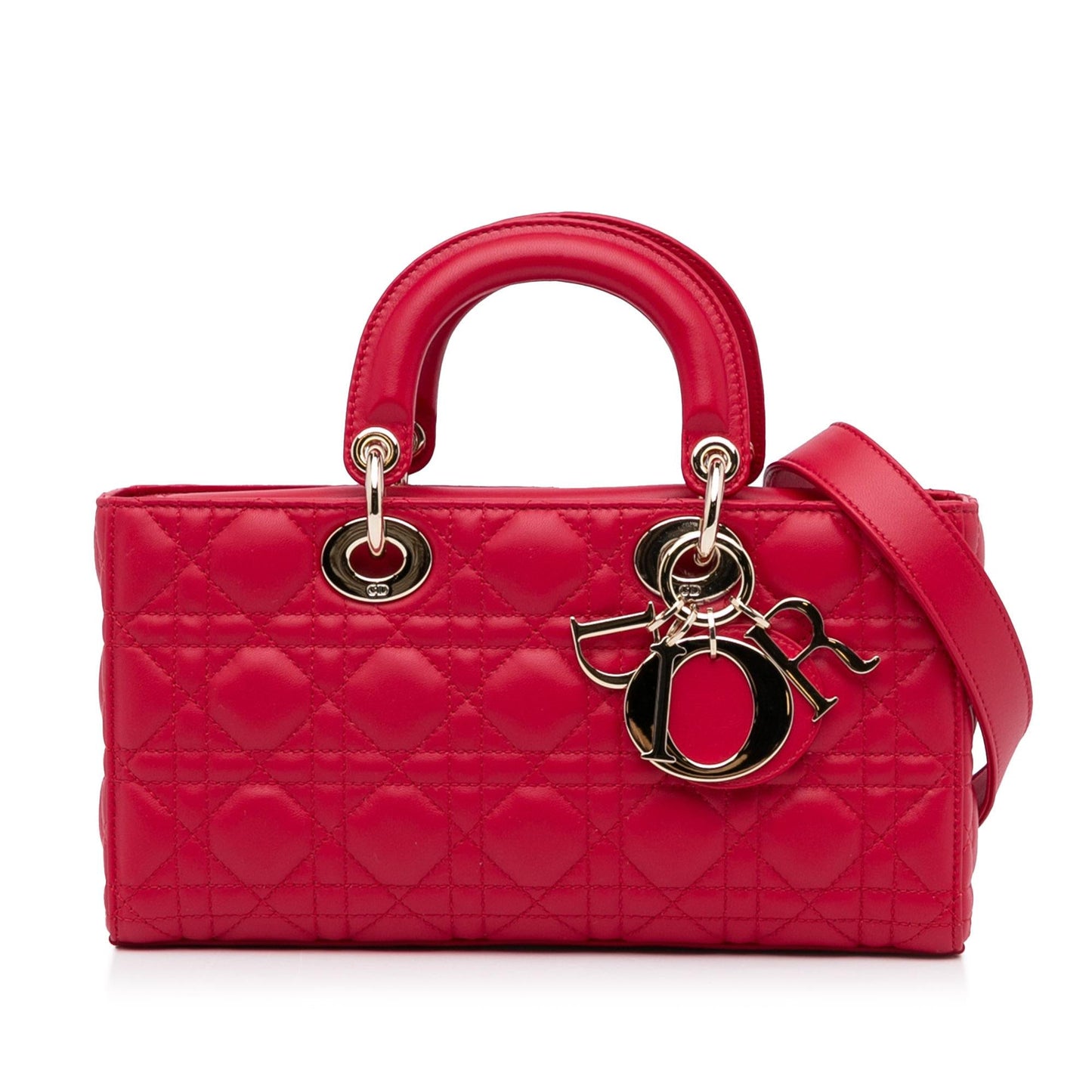 Dior Cannage Lady Joy Shg O5Bvpw Satchel Bag Lambskin Medium