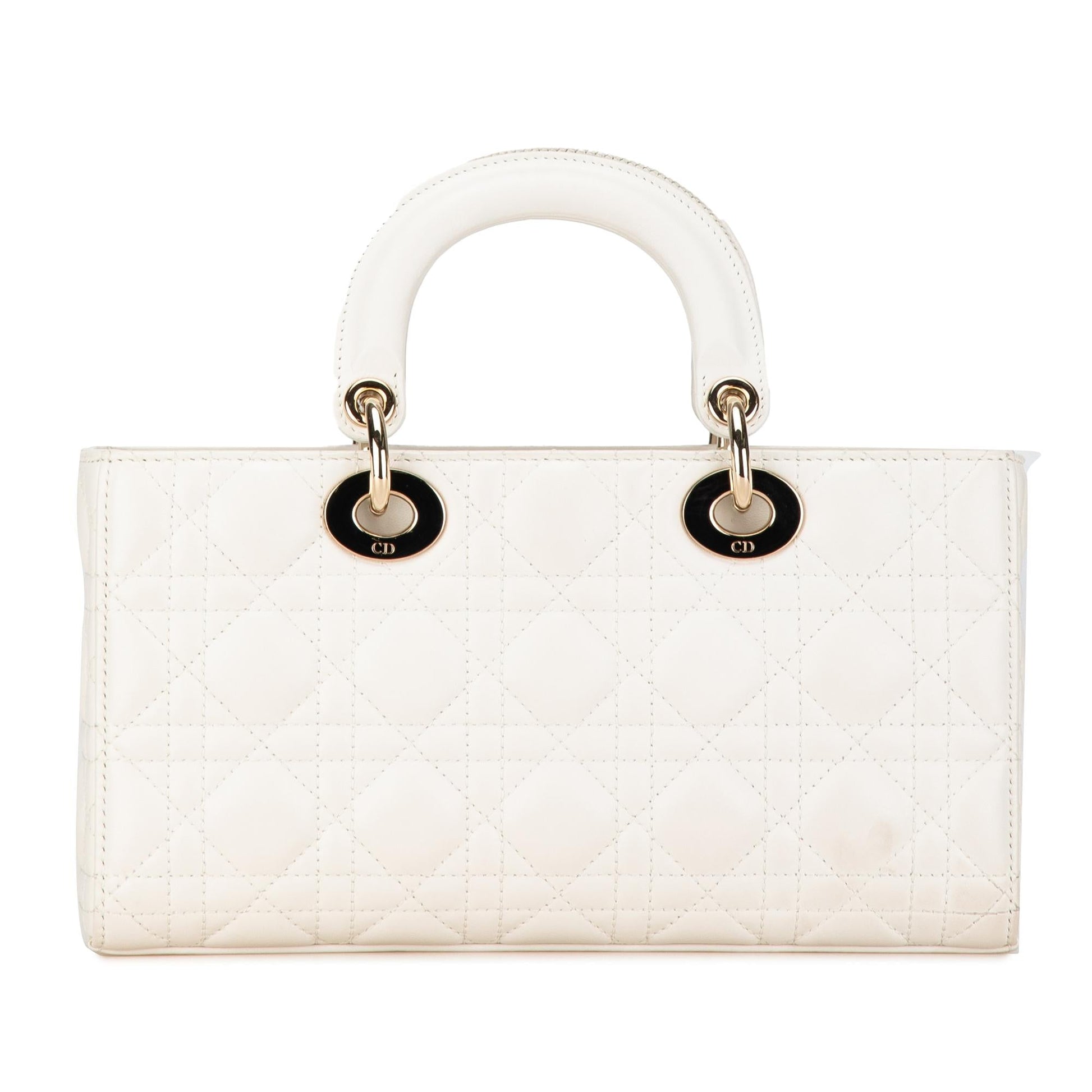 Dior Cannage Lady Joy Satchel Bag Lambskin Medium