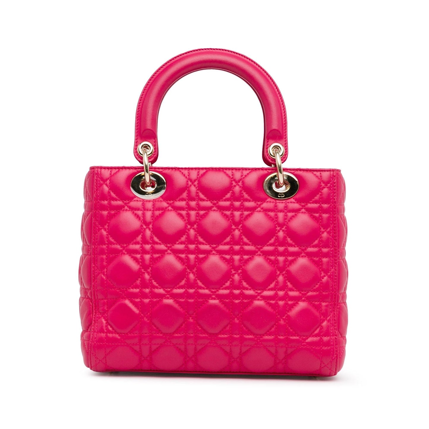 Dior Cannage Lady Shg Qs5Duy Satchel Bag Lambskin Medium