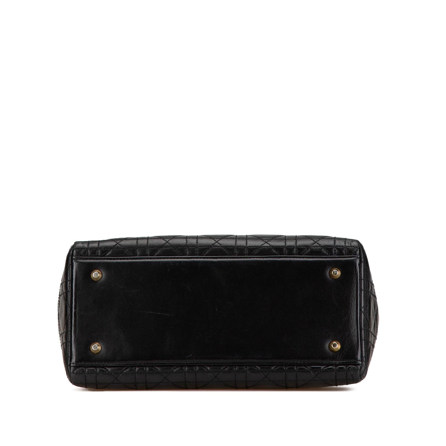 Dior Cannage Lady Satchel Bag Lambskin Medium Dior Shg 4Stkyi