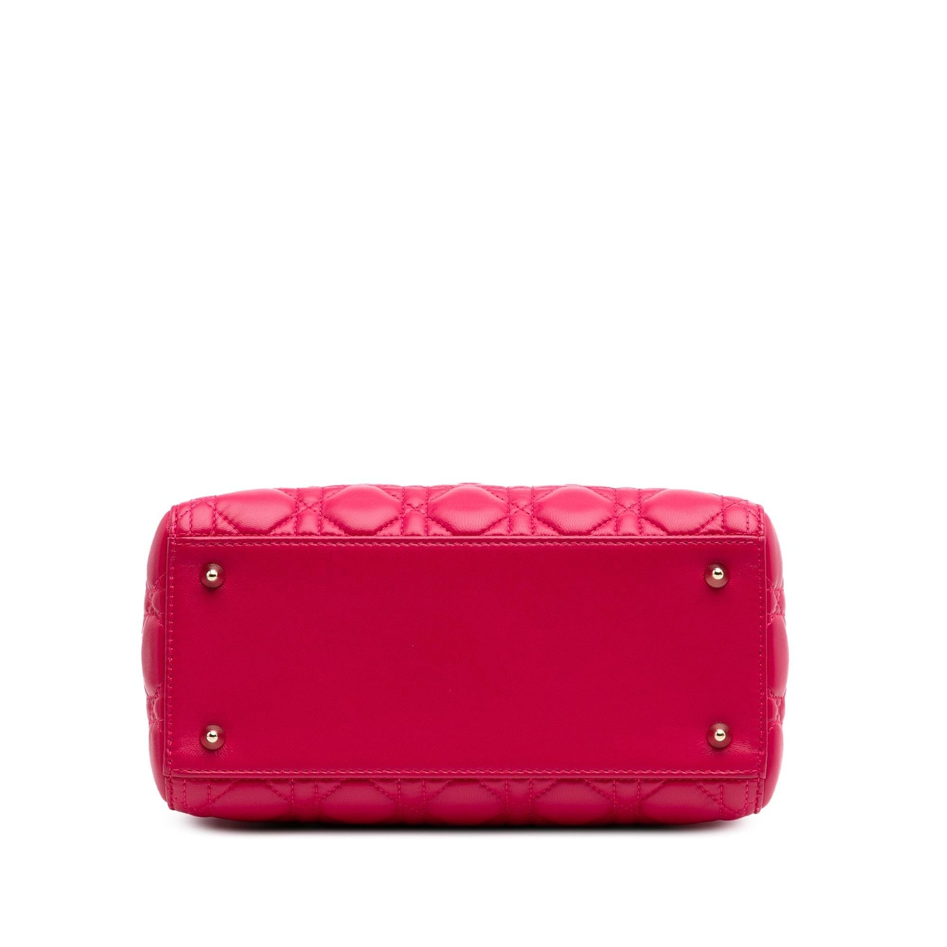 Dior Cannage Lady Satchel Bag Lambskin Medium Lady Dior 5