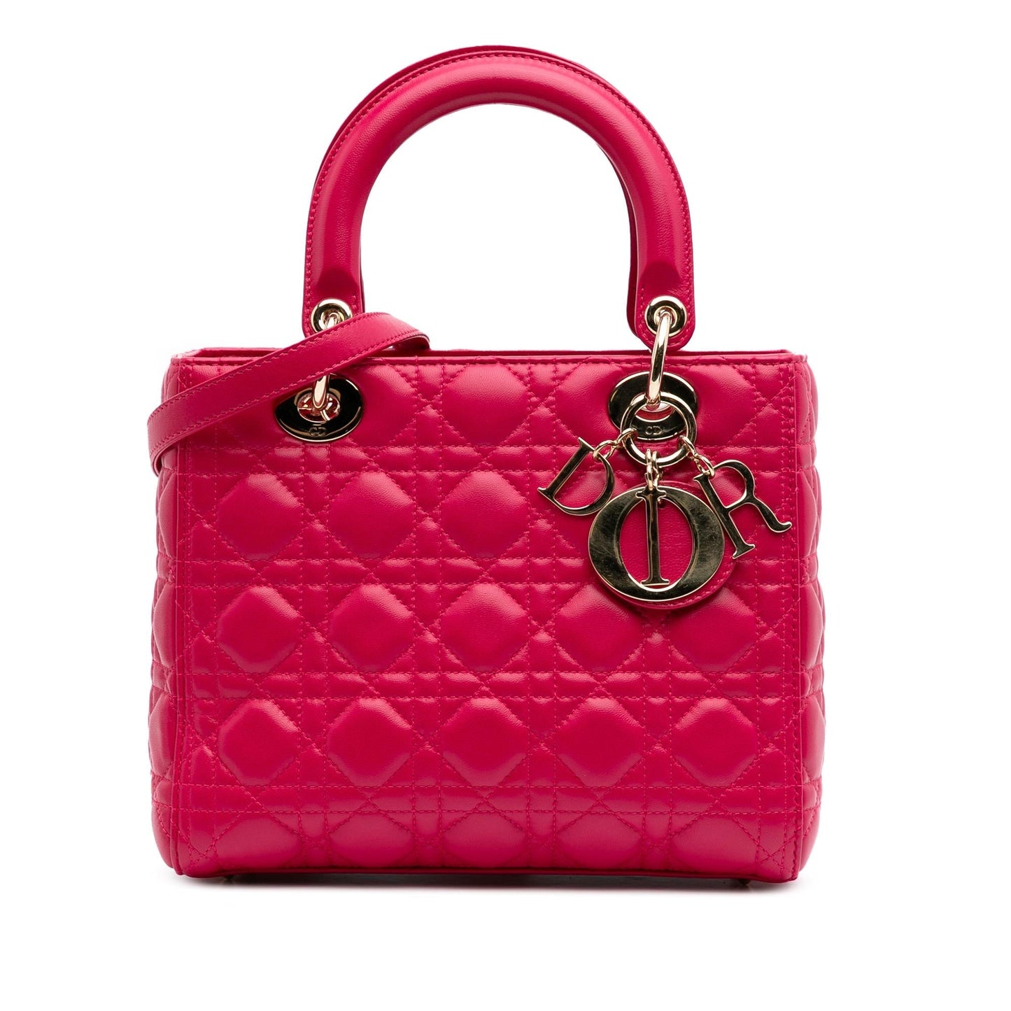 Dior Cannage Lady Satchel Bag Lambskin Medium Lady Dior 5