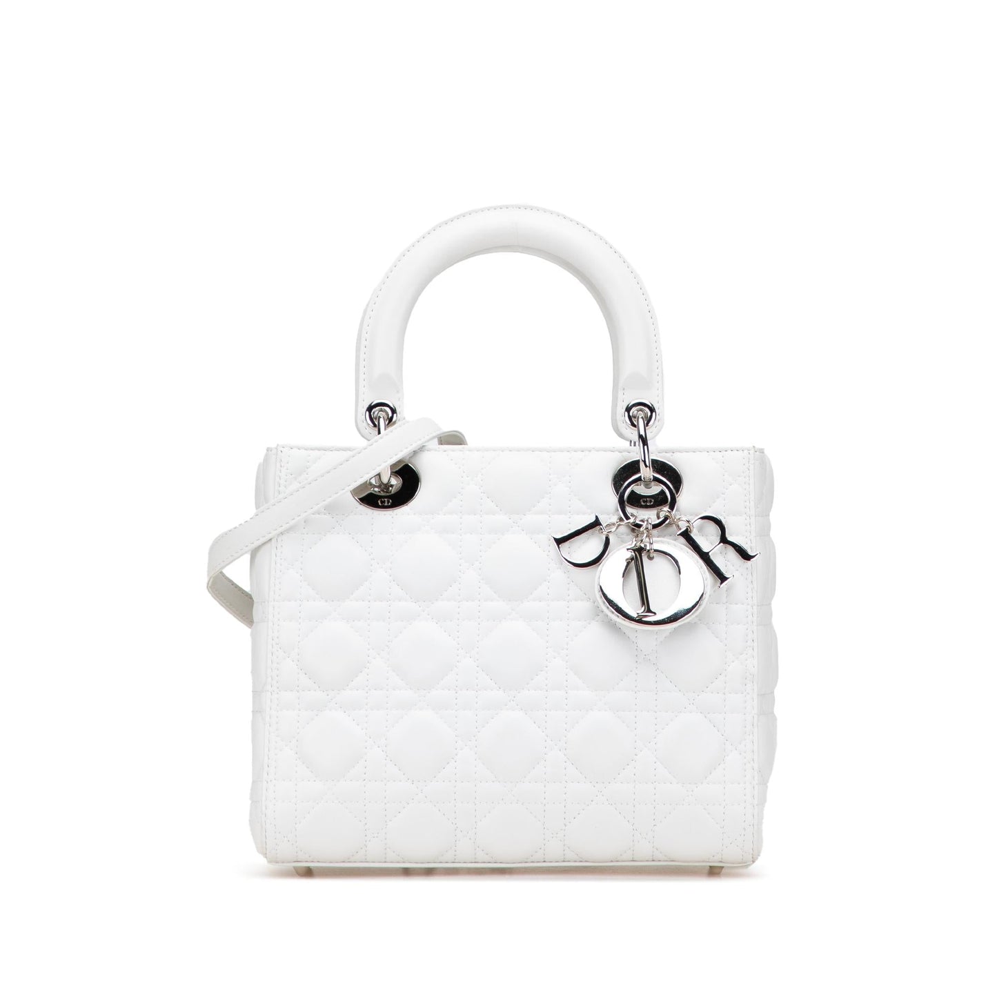 Dior Cannage Lady Satchel Bag Lambskin Medium Lady Dior 8