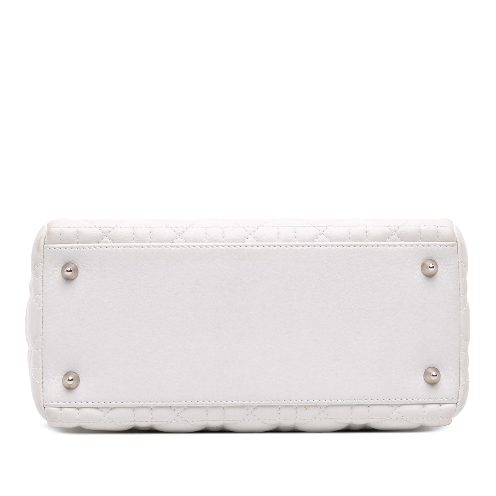 Dior Cannage Lady Satchel Bag Lambskin Medium Lady Dior 9