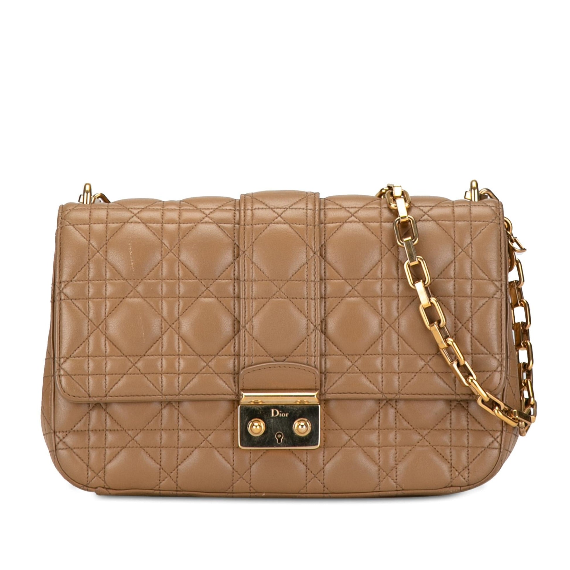 Dior Cannage Miss Shg Cvde6F Shoulder Bag Lambskin Medium Flap