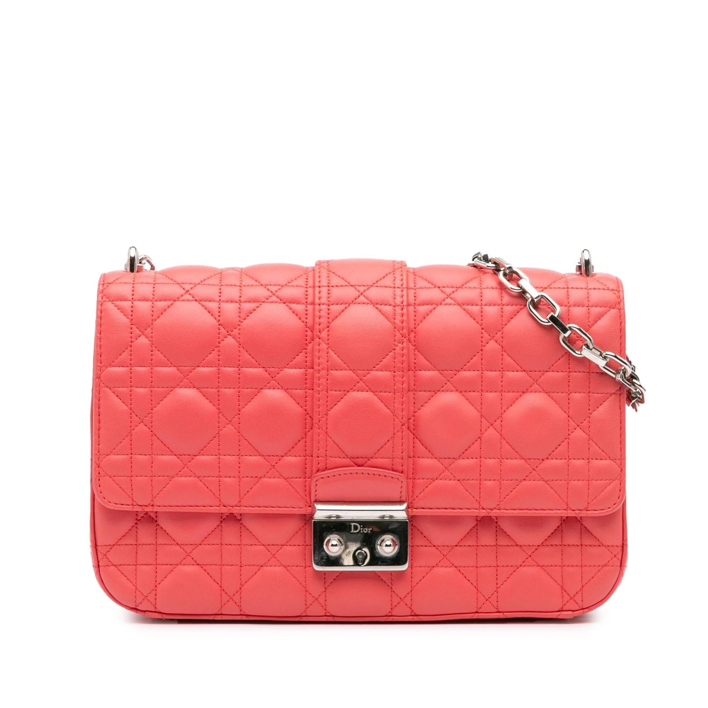 Dior Cannage Miss Shoulder Bag Lambskin Medium Flap