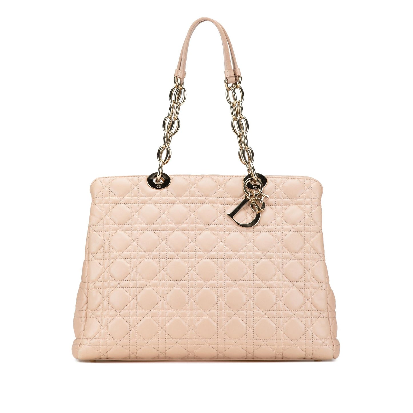 Dior Cannage Soft Zipped Shopping Tote Lambskin Medium Tote Bag Shopping Tote 1