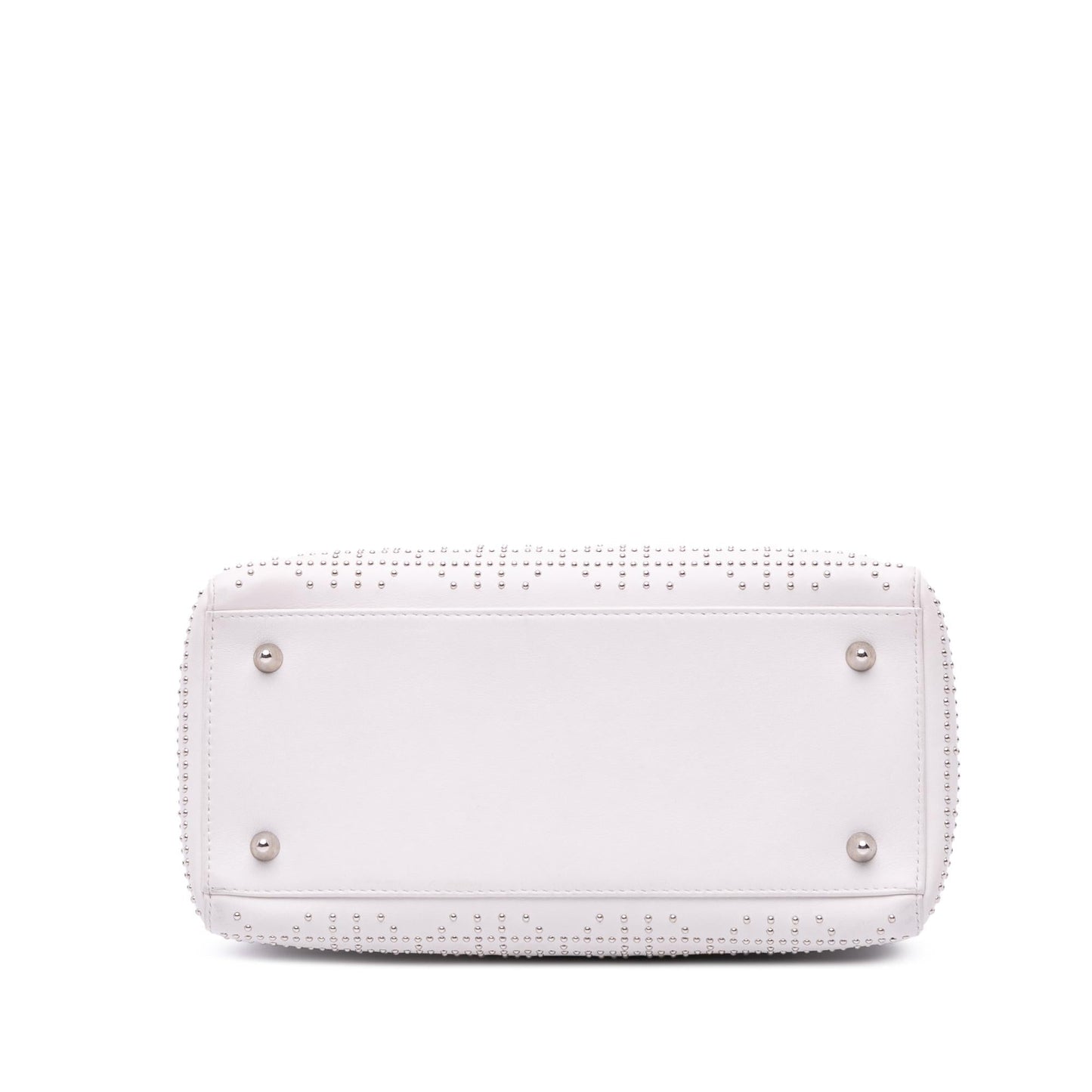 Dior Cannage Studded Lady Satchel Bag Lambskin Medium Lady Dior 1