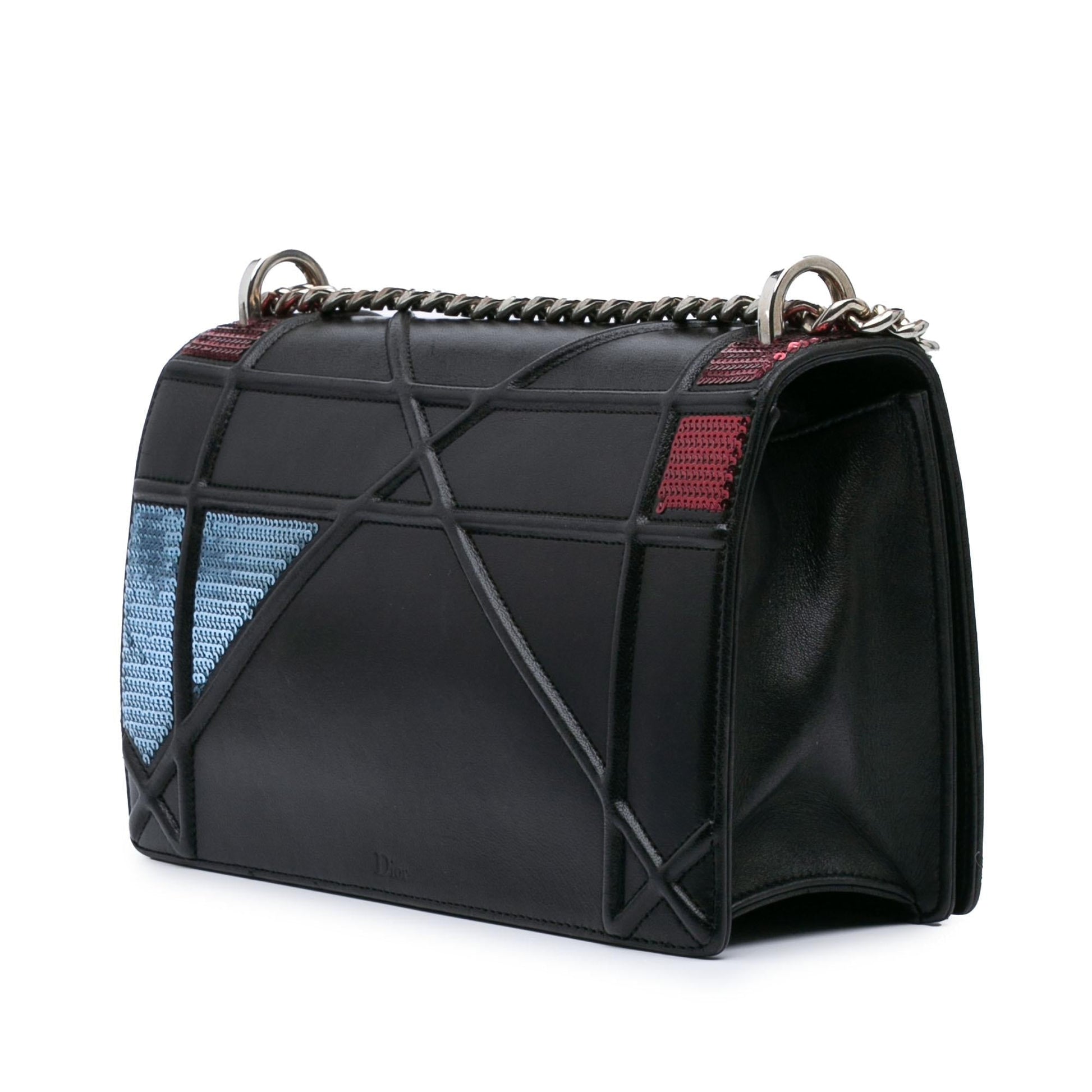 Dior Sequin ama Crossbody Bag Lambskin Medium Flap Diorama Flap 1