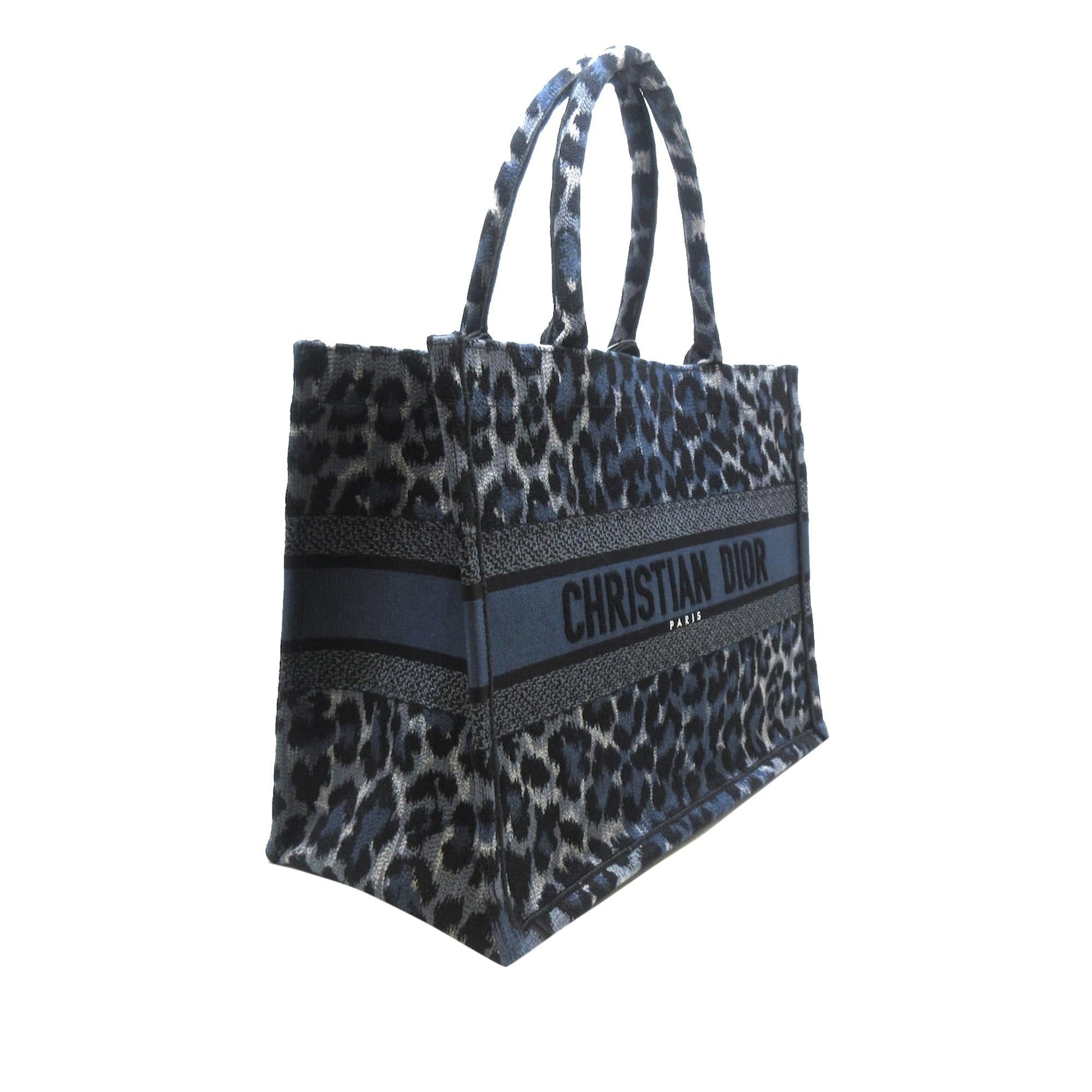 Dior Leopard Mizza Book Tote Shg Tuxp1D Medium Tote Bag