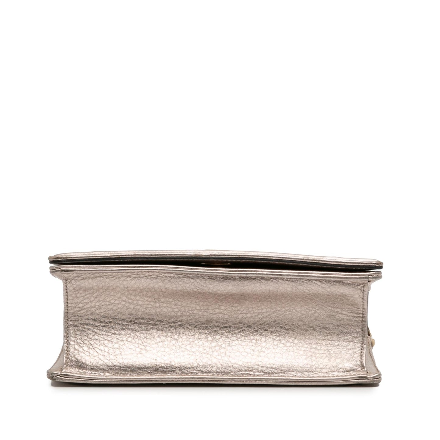 Dior Metallic Grained Calfskin ama Crossbody Bag Medium Flap