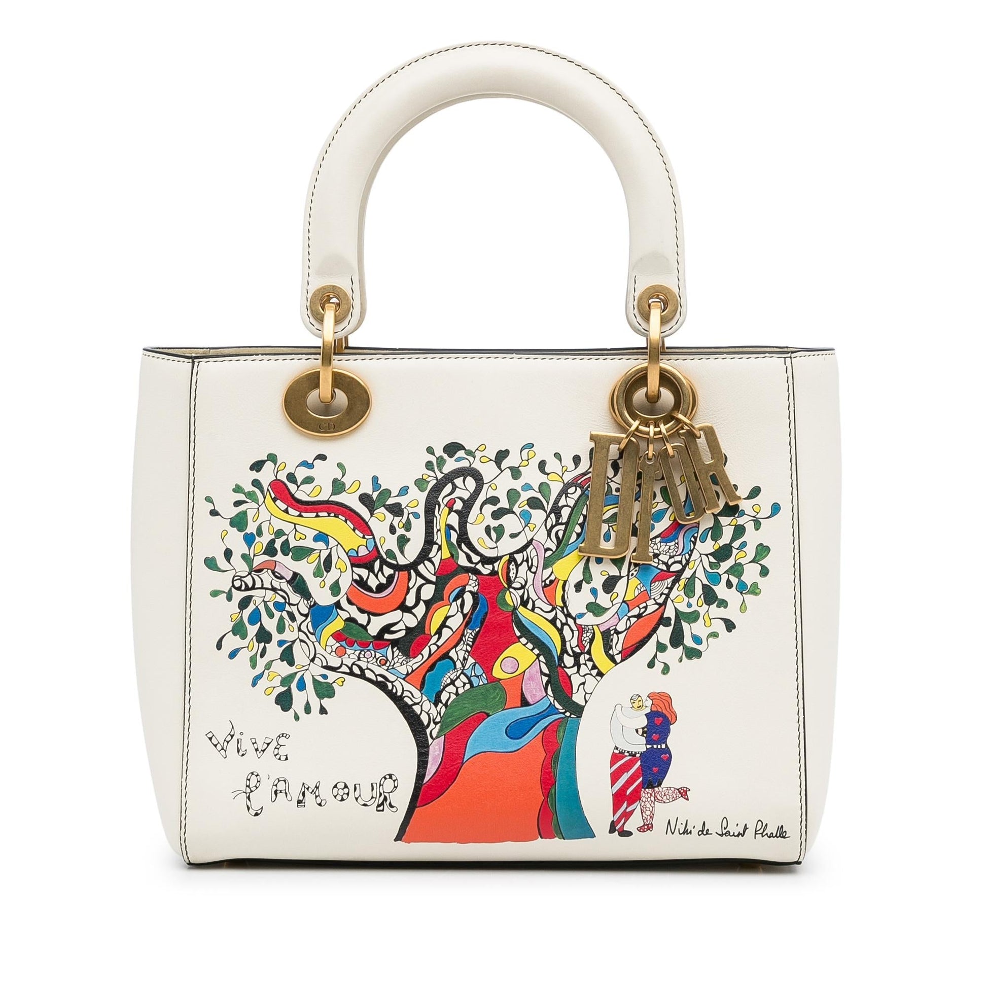 Dior Niki De Saint Phalle Lady Shg Satchel Bag Medium