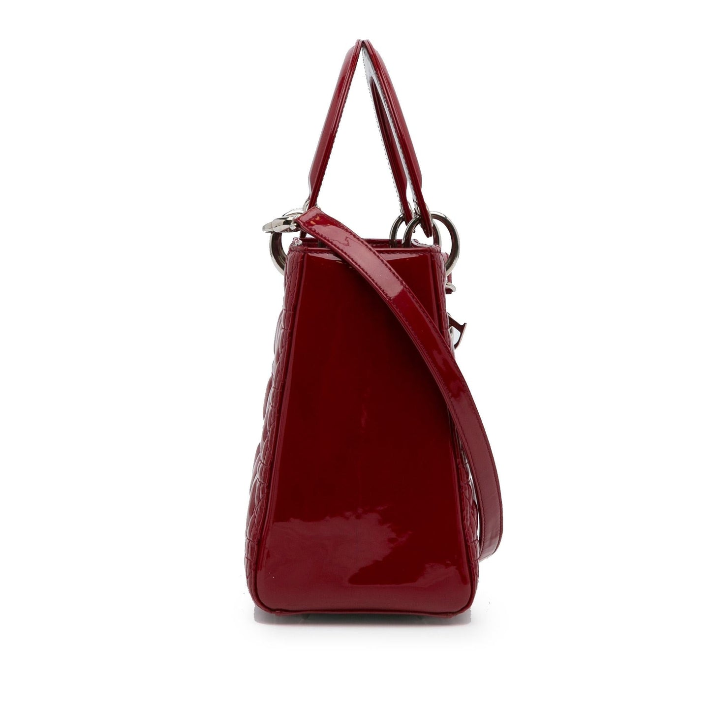 Dior Cannage Lady Shg Mfpz0Z Satchel Bag Patent Medium