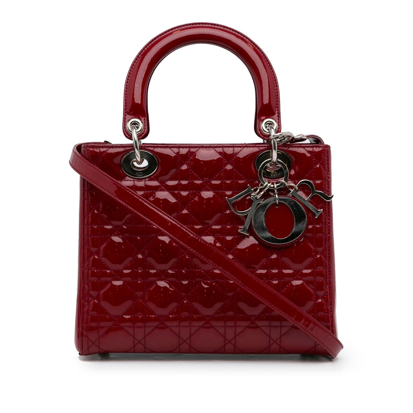 Dior Cannage Lady Shg Mfpz0Z Satchel Bag Patent Medium