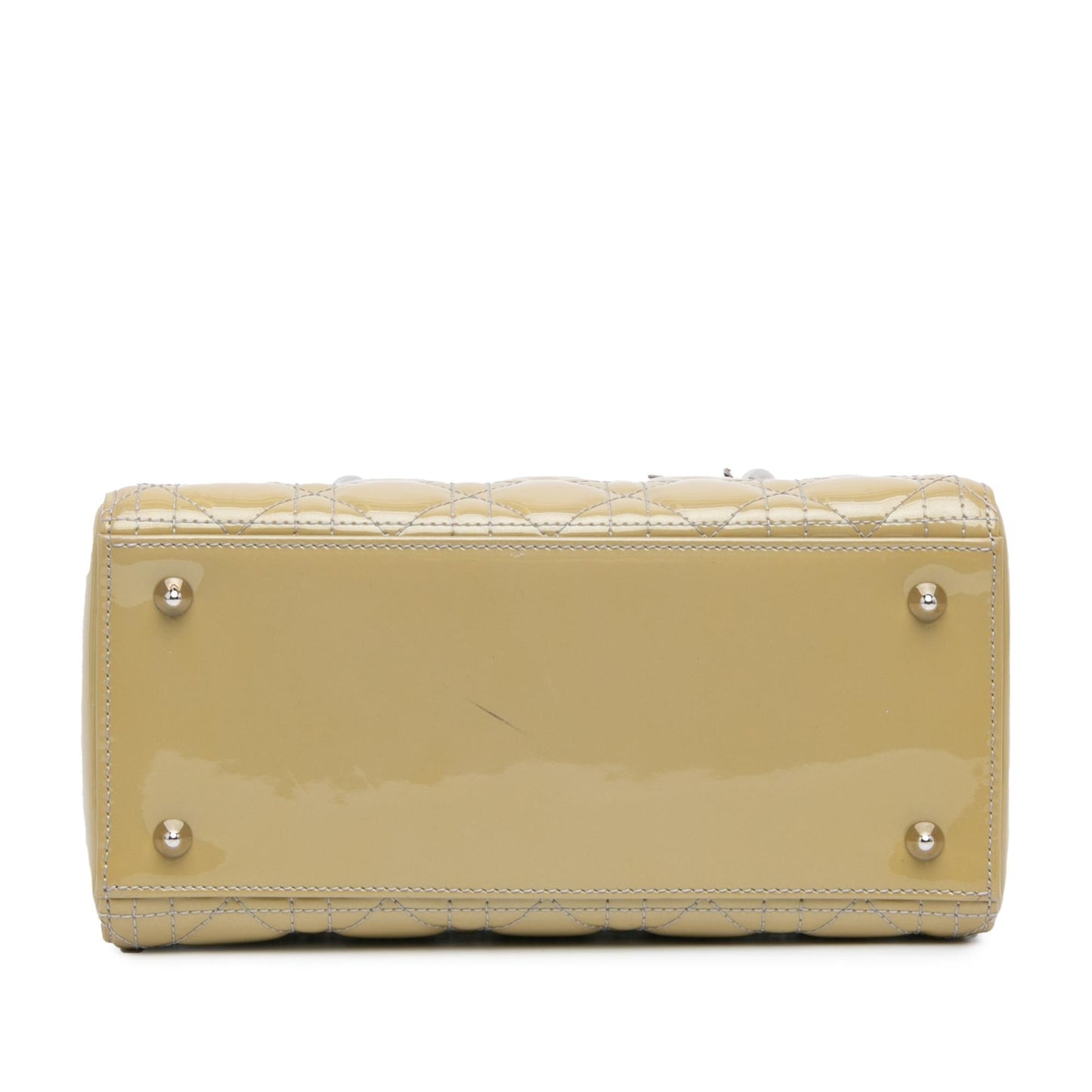 Dior Cannage Lady Satchel Bag Patent Medium Lady Dior 3