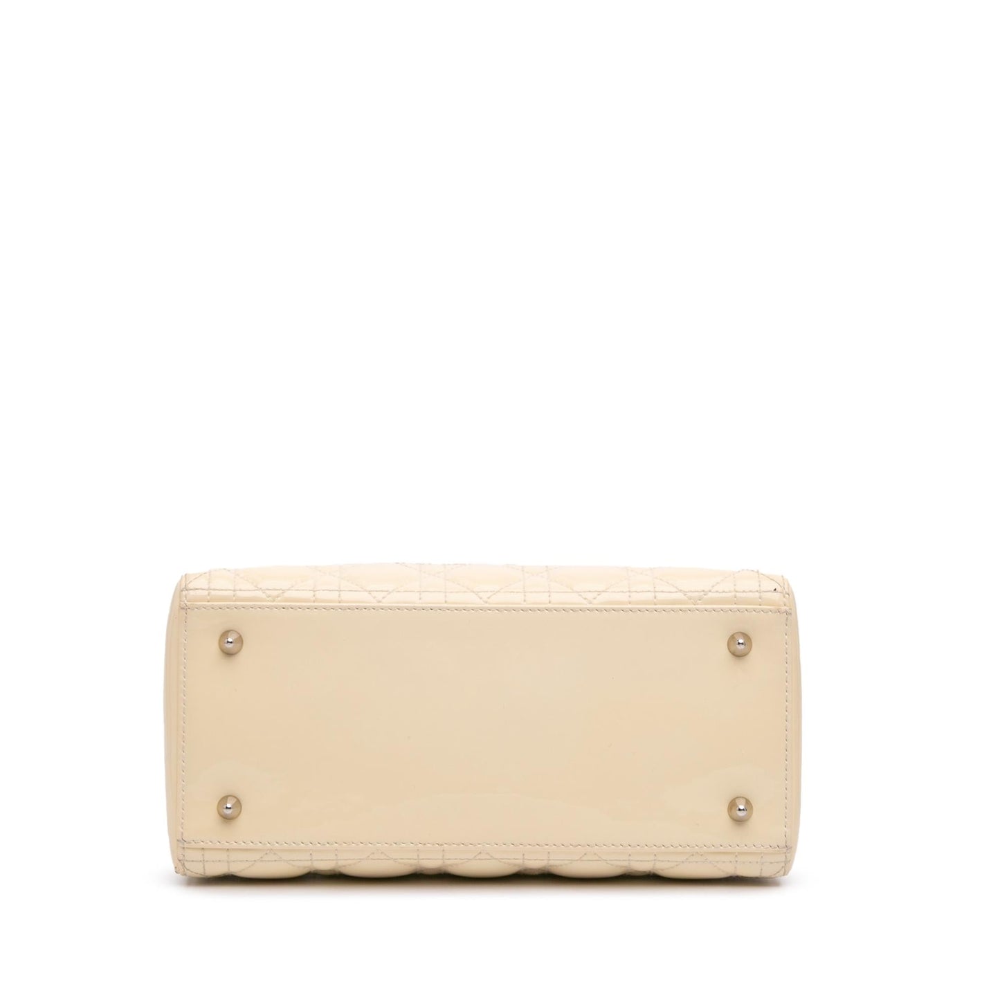 Dior Cannage Lady Satchel Bag Patent Medium Lady Dior 12