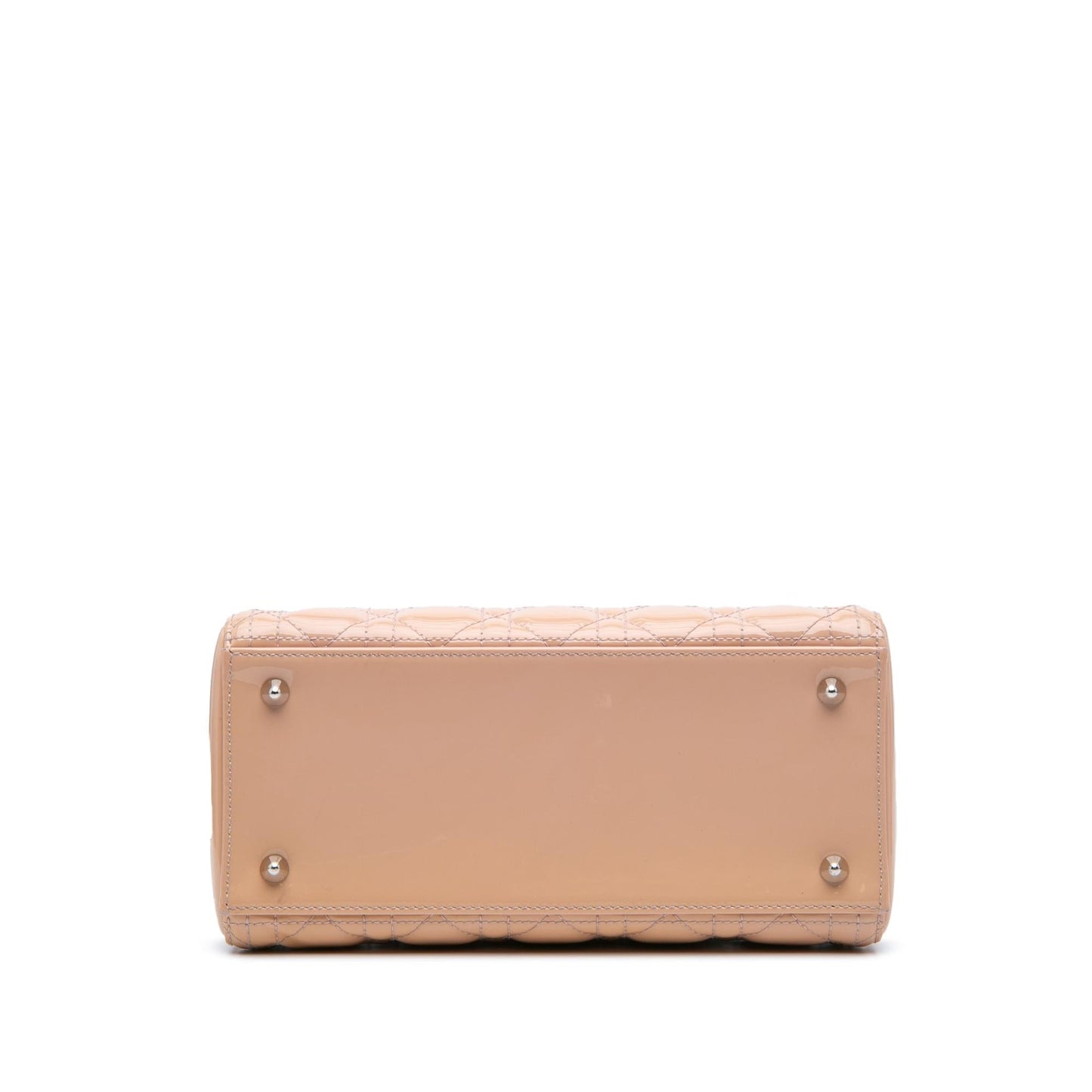 Dior Cannage Lady Satchel Bag Patent Medium Lady Dior 9