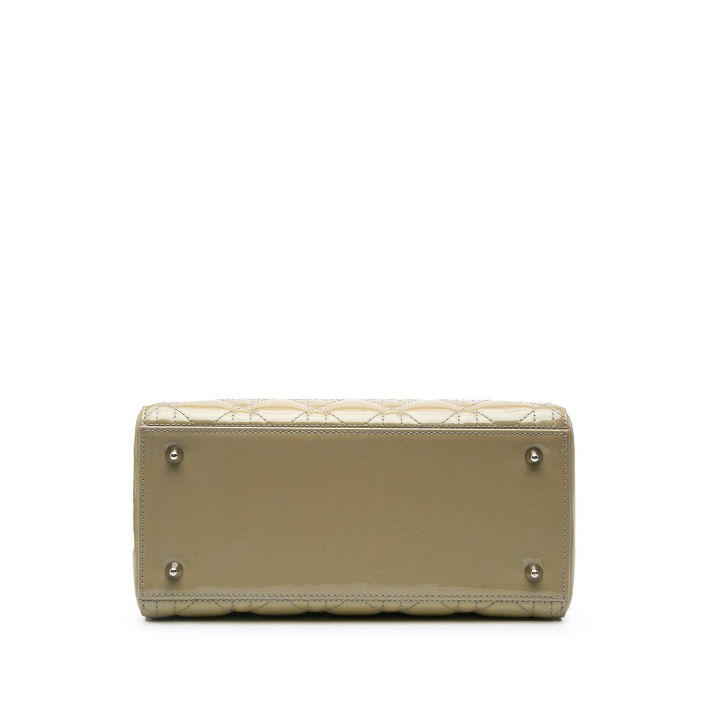 Dior Cannage Lady Satchel Bag Patent Medium Lady Dior 15