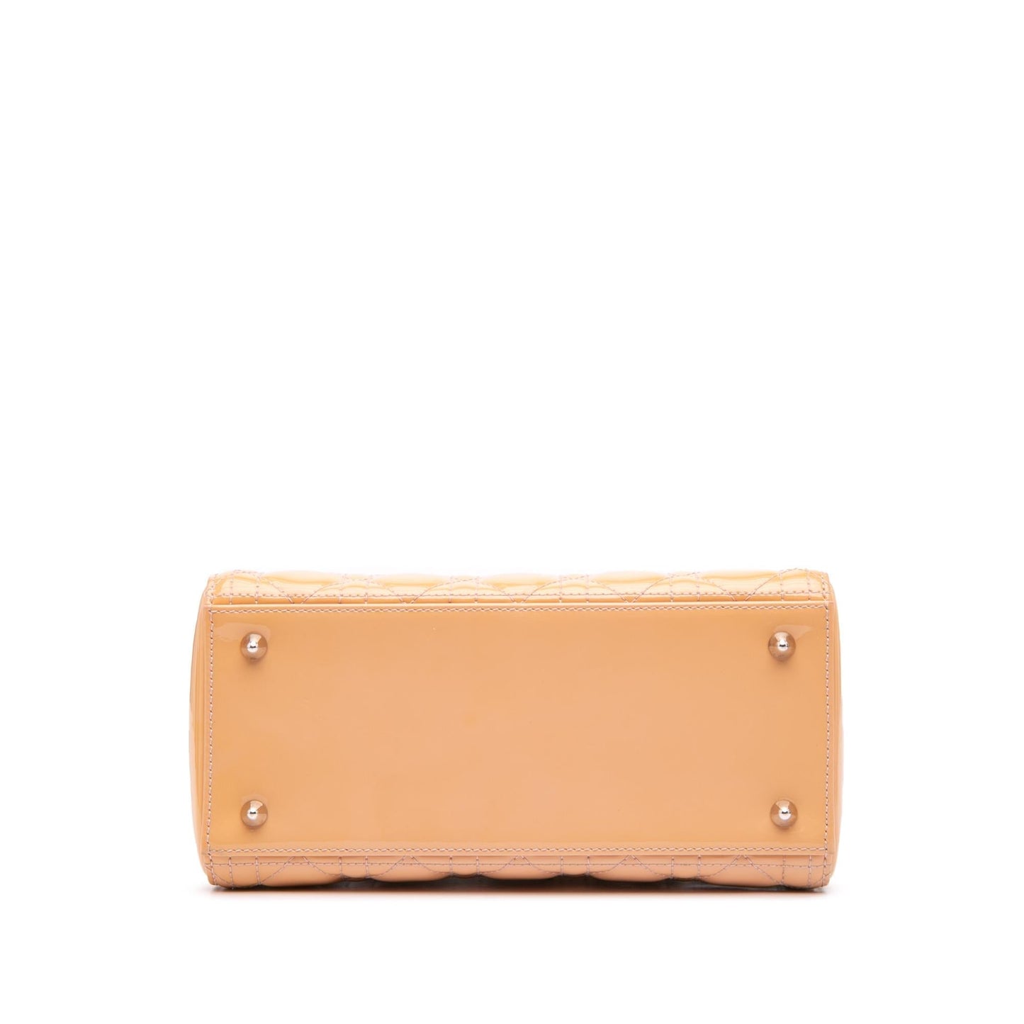 Dior Cannage Lady Satchel Bag Patent Medium Lady Dior 28
