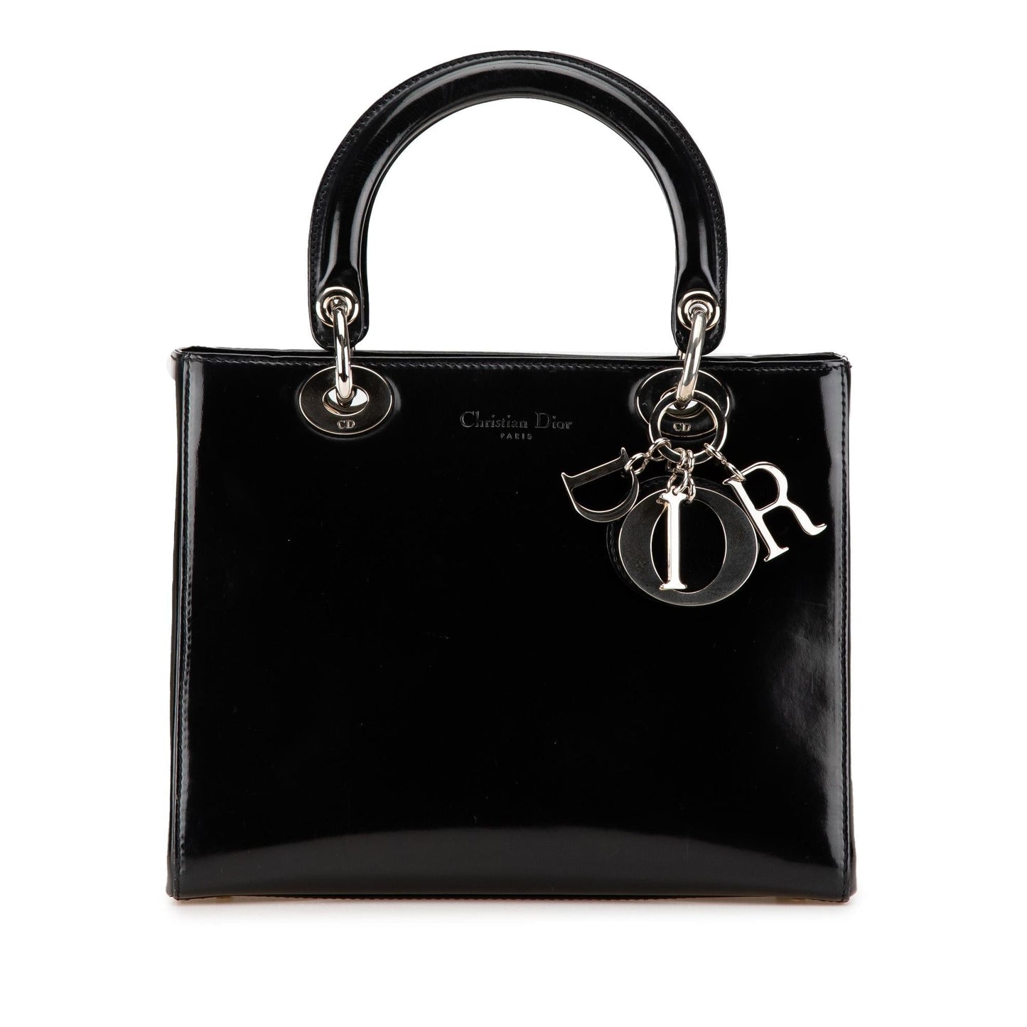 Dior Lady Satchel Bag Patent Medium Patent Lady Dior