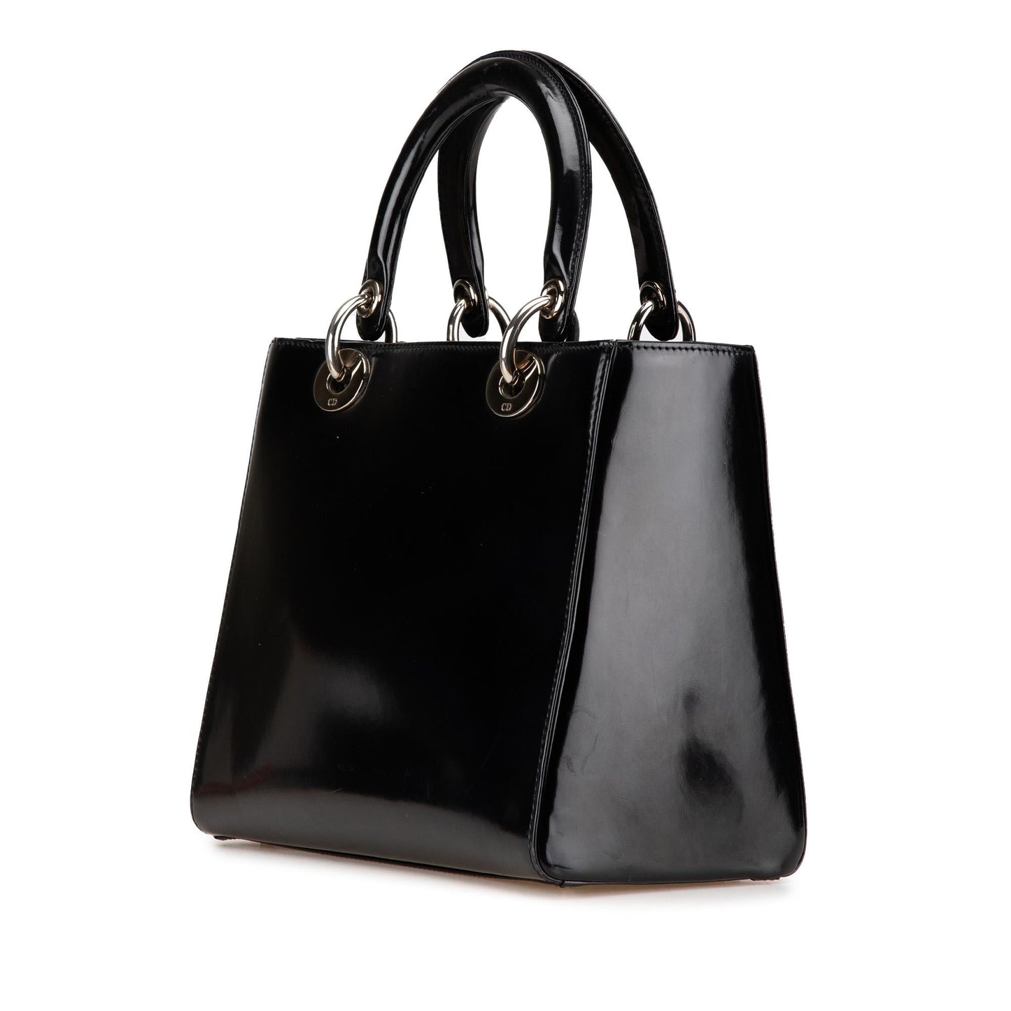Dior Lady Satchel Bag Patent Medium Patent Lady Dior