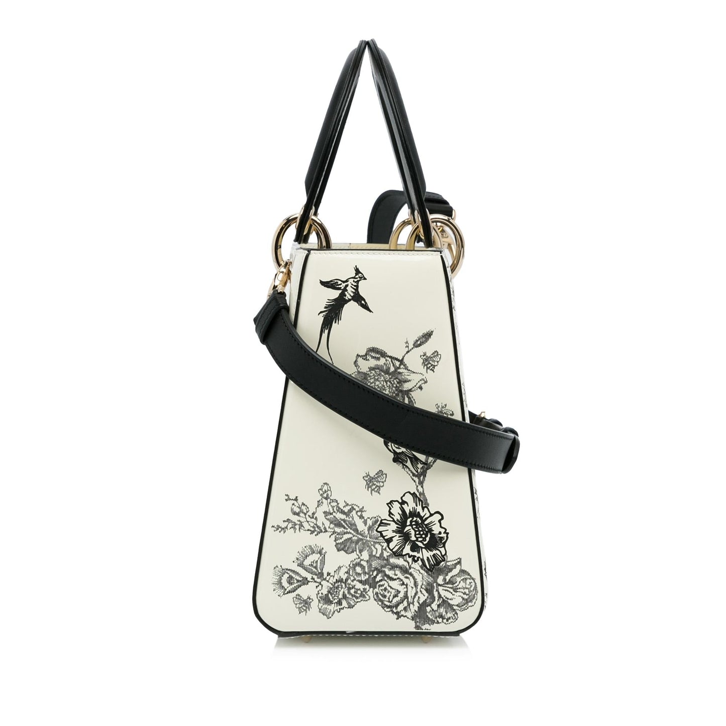 Dior Toile De Jouy Lady Shg Srqnuo Satchel Bag Patent Medium