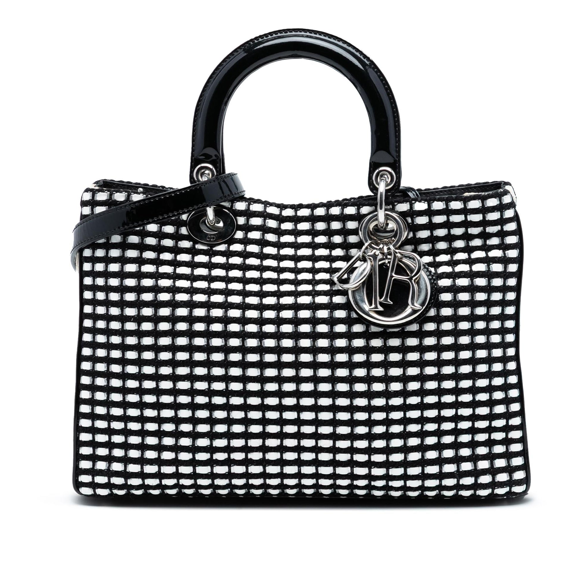 Dior And Tweed issimo Satchel Patent Medium Satchel Bag