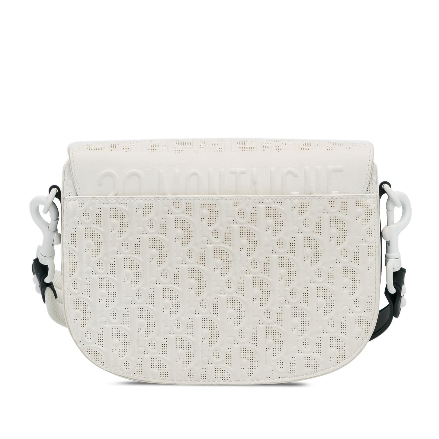 Dior Perforated Calfskin Oblique Bobby Crossbody Bag Medium Flap
