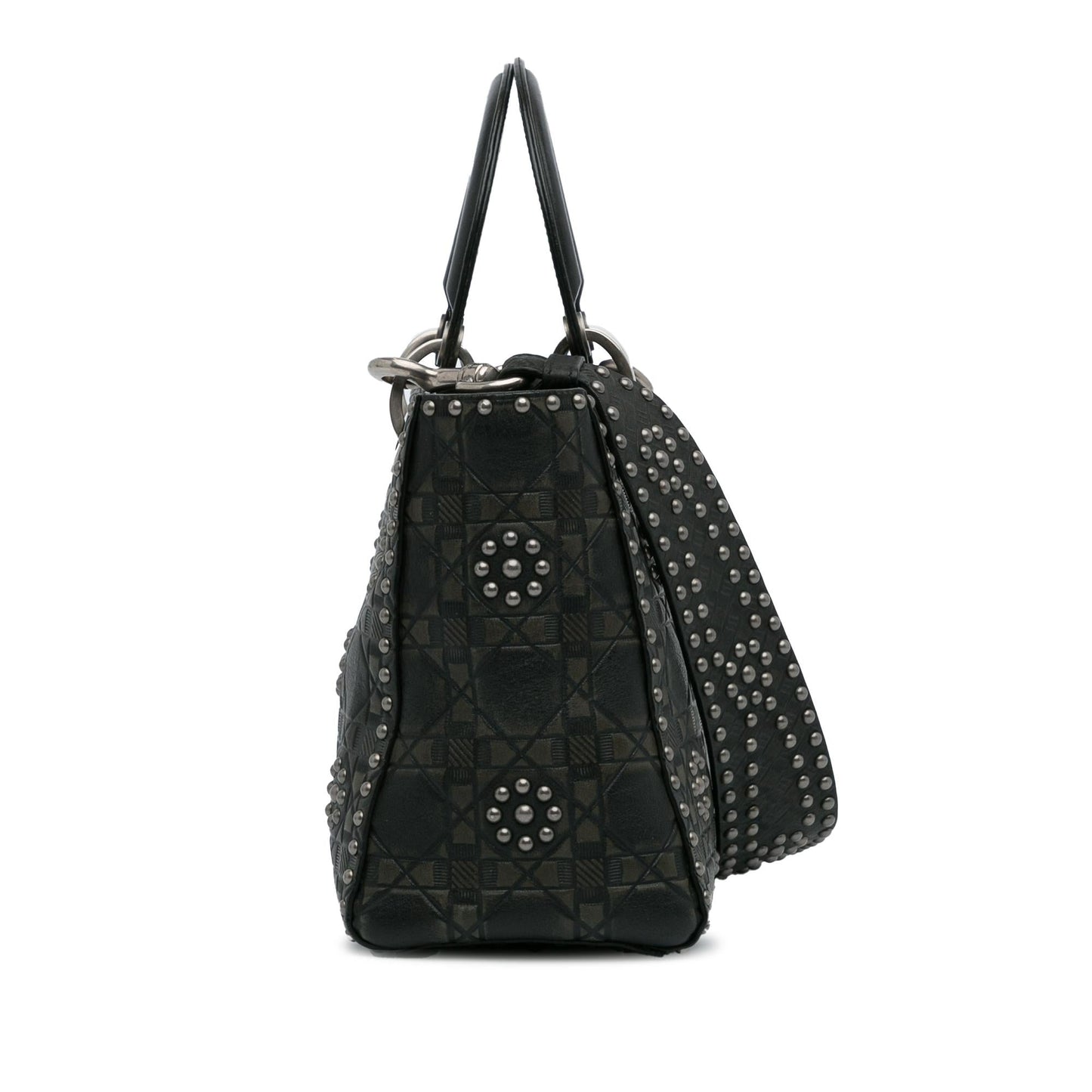 Dior Studded Cannage Supple Lady Shg Smh9P5 Satchel Bag Medium