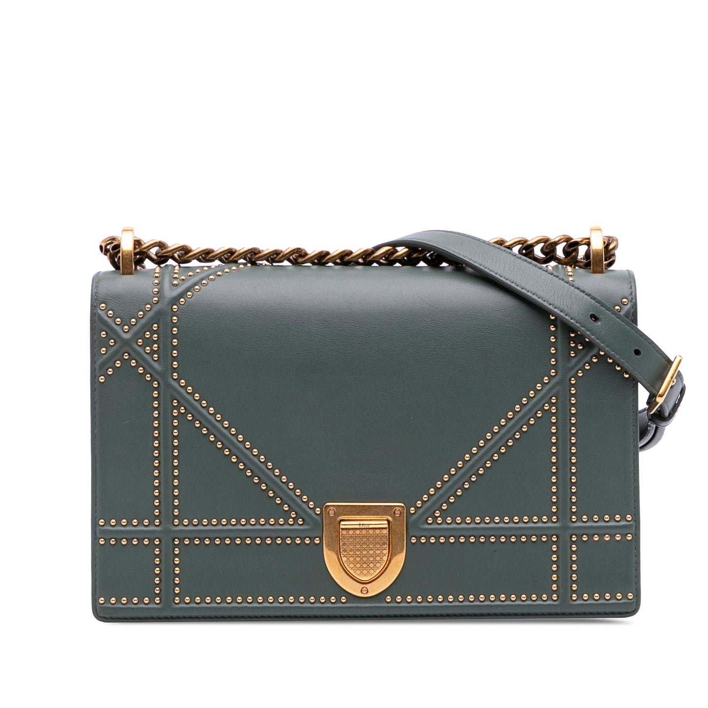 Dior Studded ama Crossbody Bag Lambskin Medium Flap Diorama Flap 1