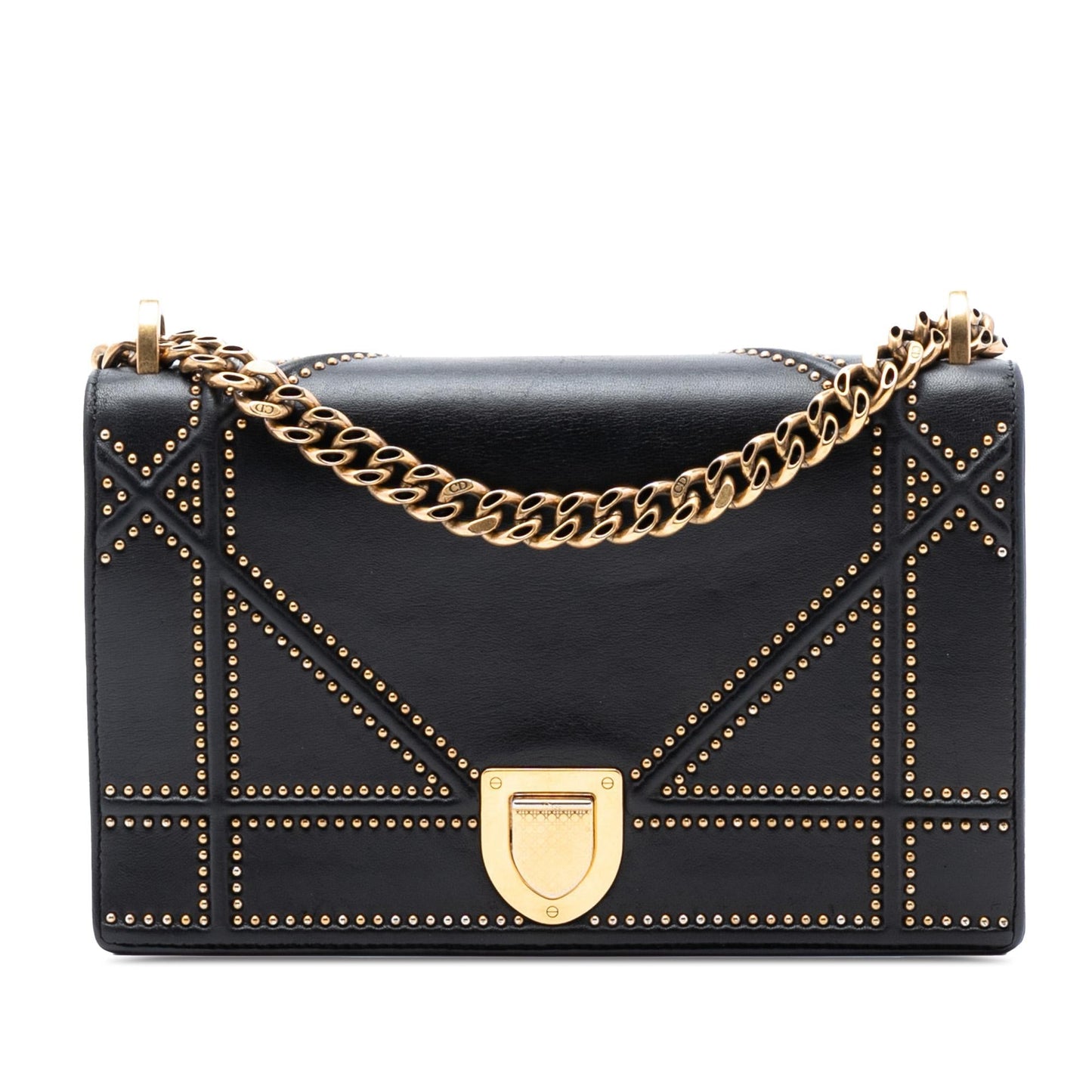Dior Studded ama Crossbody Bag Lambskin Medium Flap Diorama Flap 2