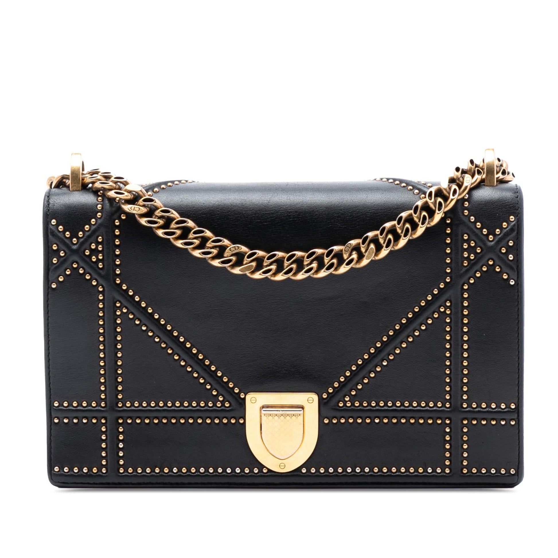 Dior Studded ama Crossbody Bag Lambskin Medium Flap Diorama Flap 2