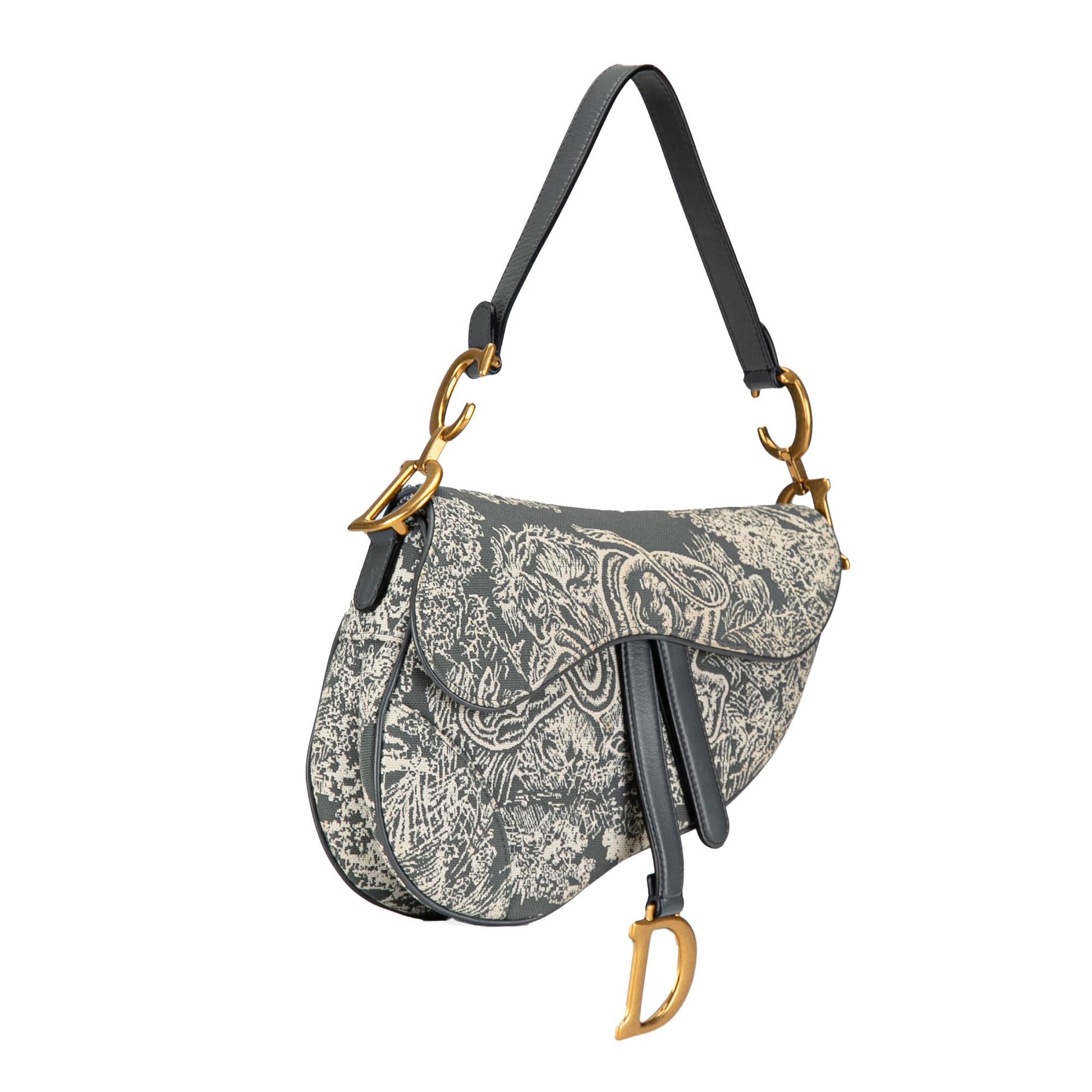 Dior Toile De Jouy Saddle Shg Zocjvr Shoulder Bag Medium