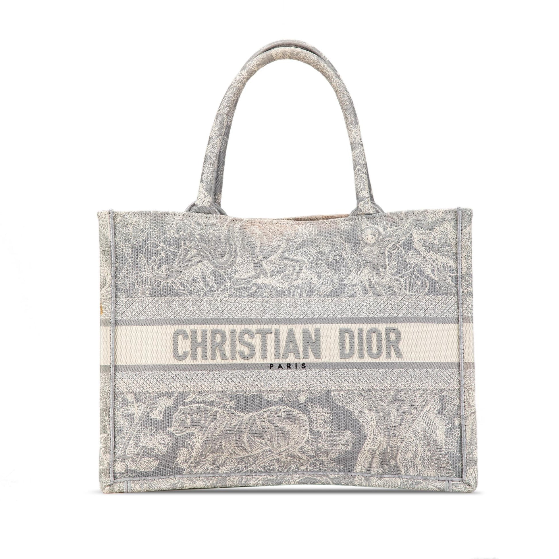 Dior Toile De Jouy Reverse Book Tote Shg Owlz7X Medium Embroidered Tote Bag