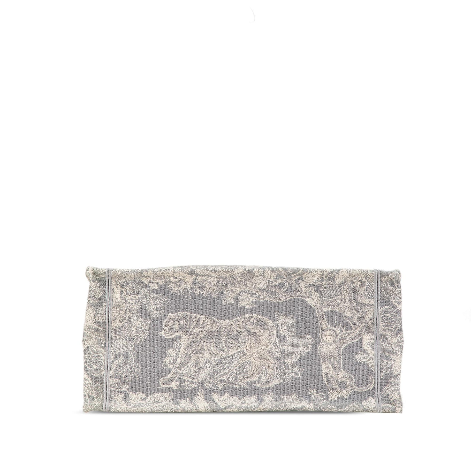 Dior Toile De Jouy Reverse Book Tote Medium Embroidered Tote Bag