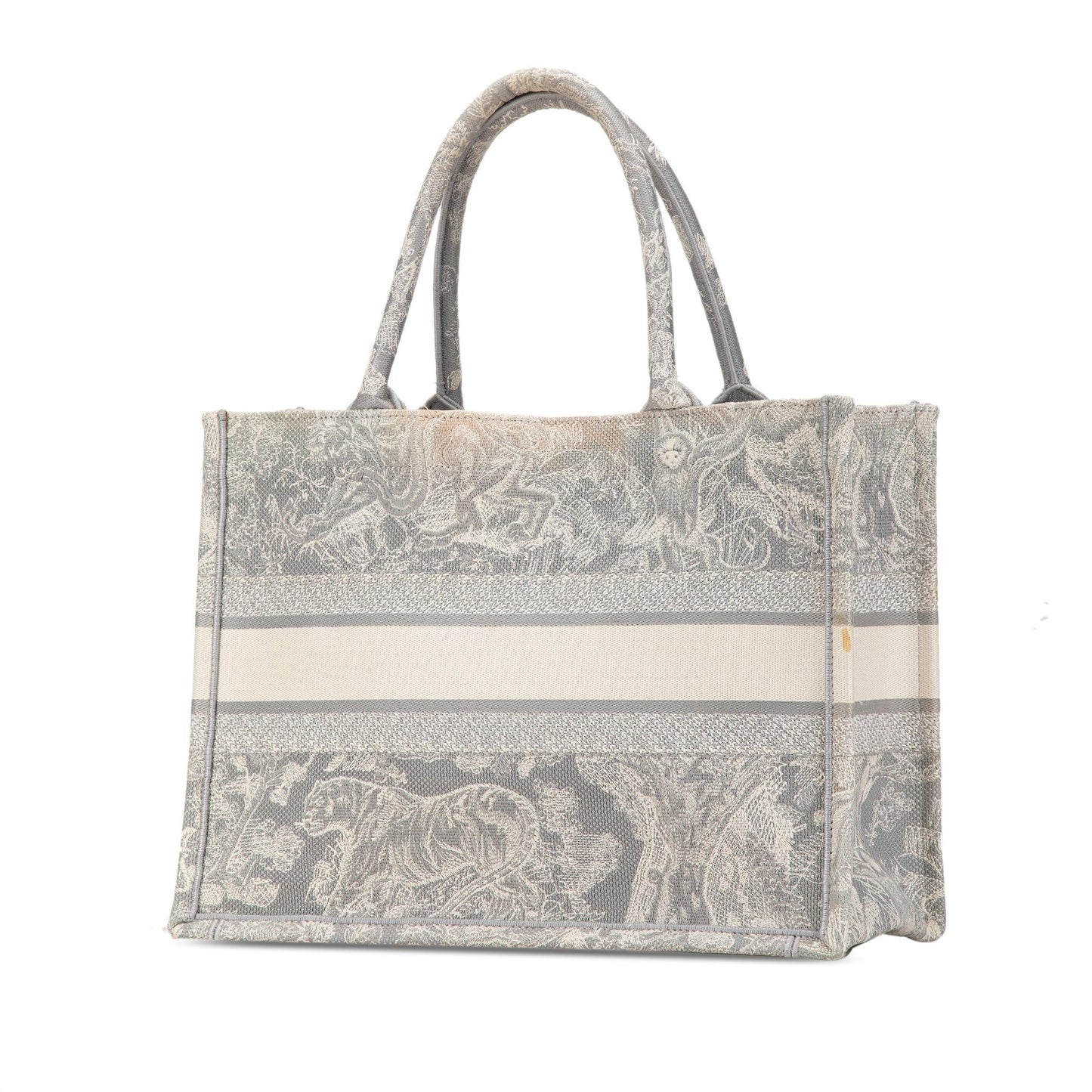 Dior Toile De Jouy Reverse Book Tote Medium Embroidered Tote Bag