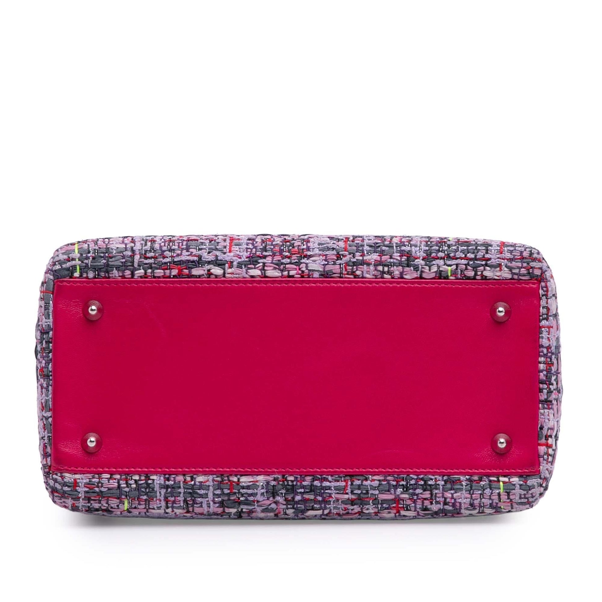 Dior Tweed Lady Satchel Bag Medium