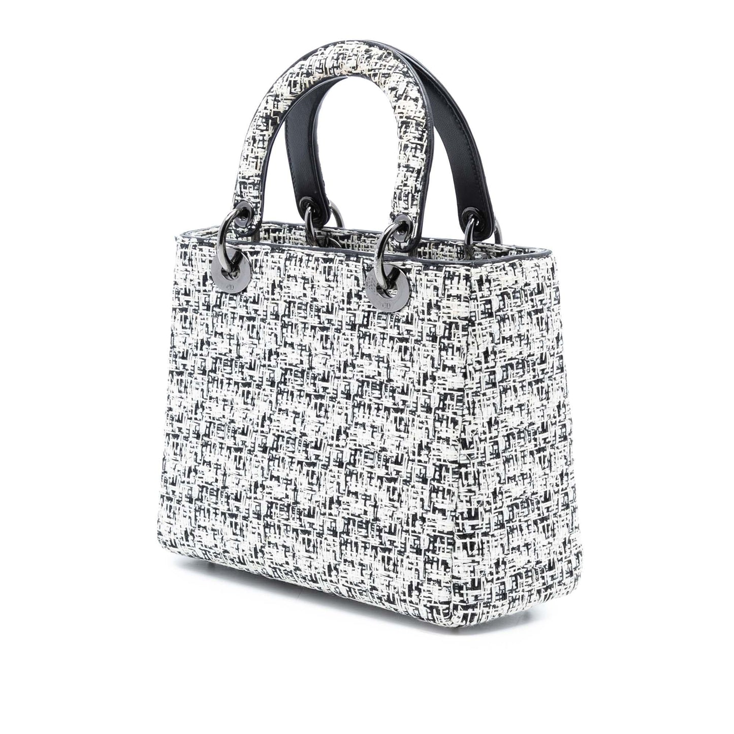 Dior Tweed Lady Satchel Bag Medium Lady Dior 2