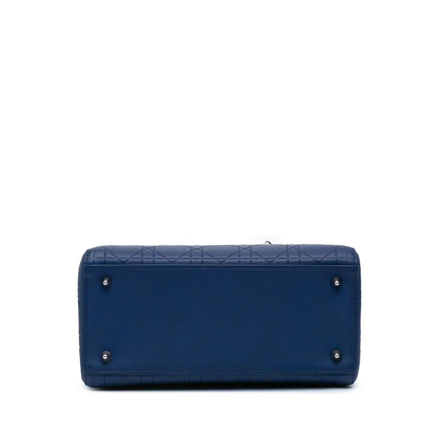 Dior Ultra Matte Calfskin Cannage Lady Satchel Bag Medium Embossed
