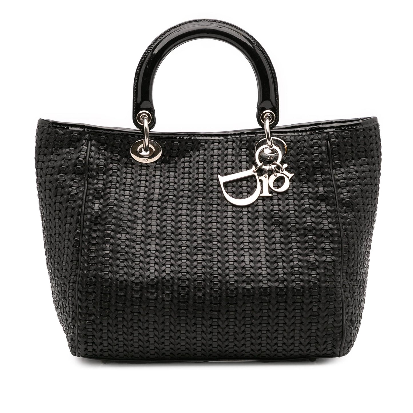 Dior Soft Lady Satchel Bag Leather Medium Woven
